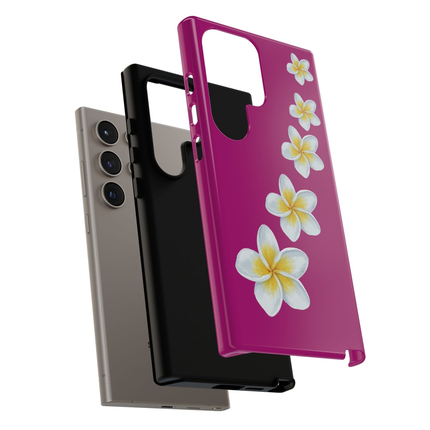 Flower Me Fuchsia Durable Phone Case