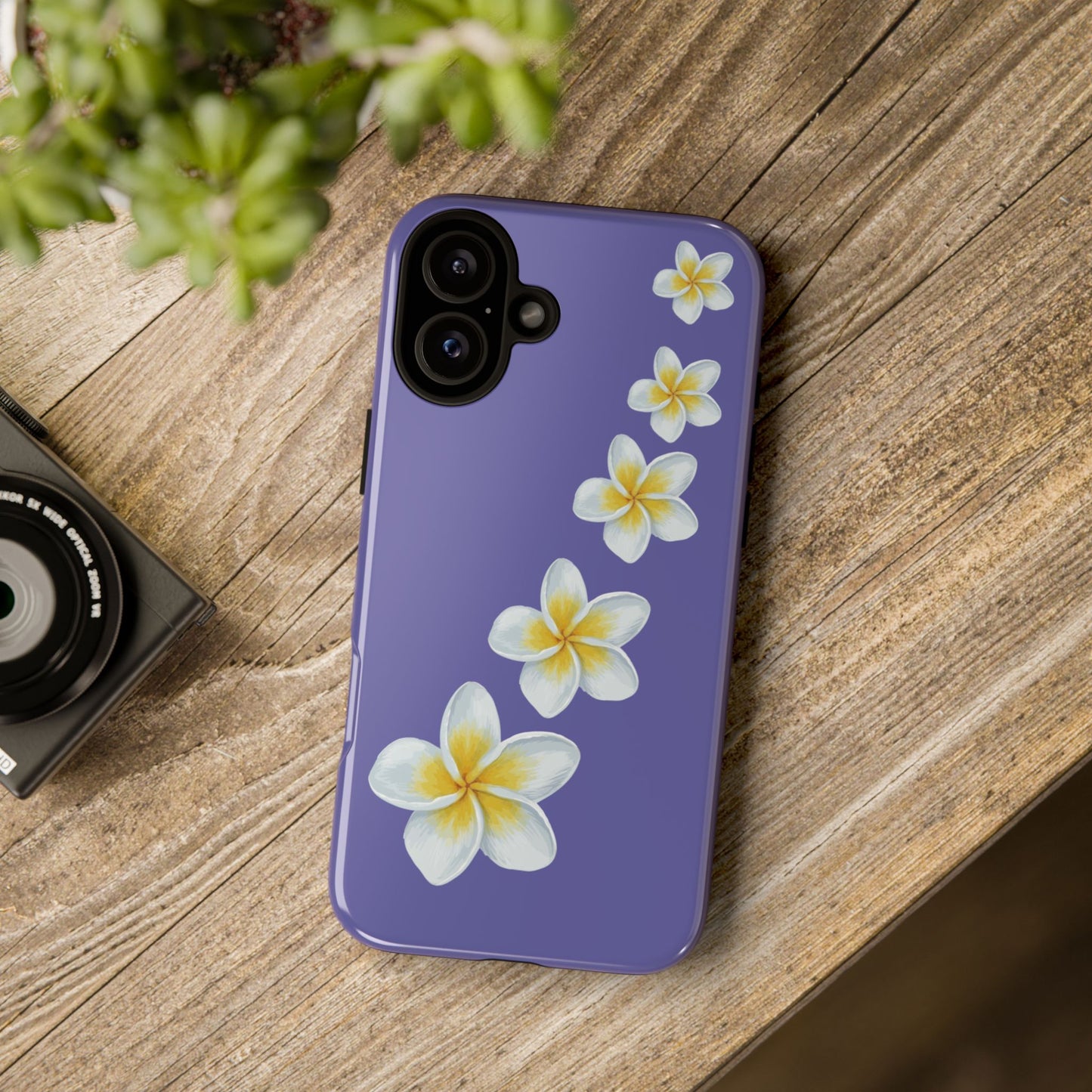 Flower Me Indigo Durable Phone Case