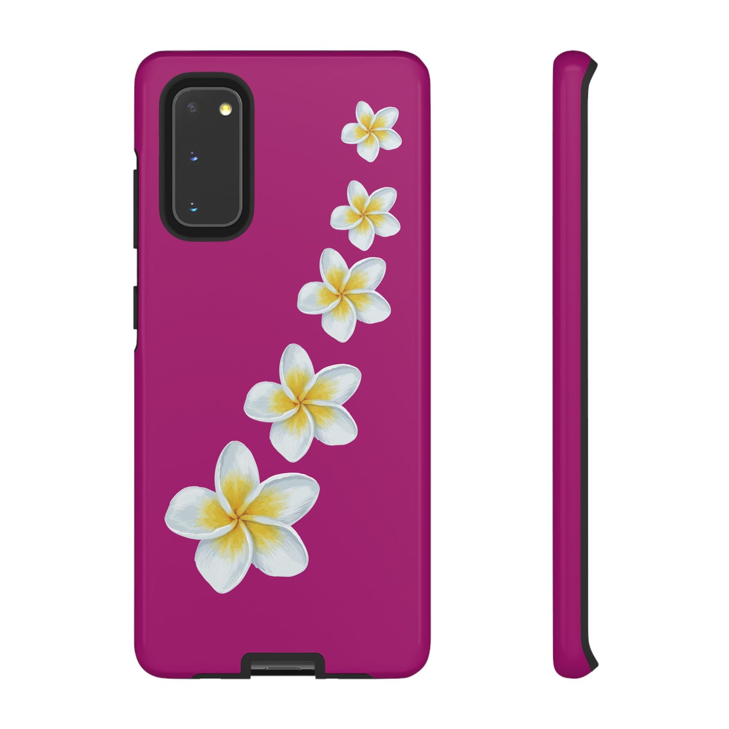 Flower Me Fuchsia Durable Phone Case