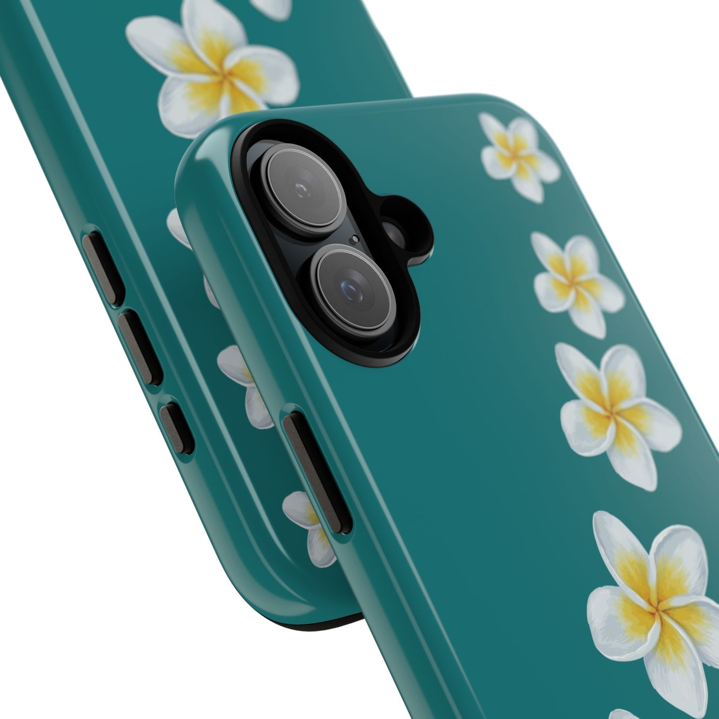 Flower Me Teal Durable Phone Case