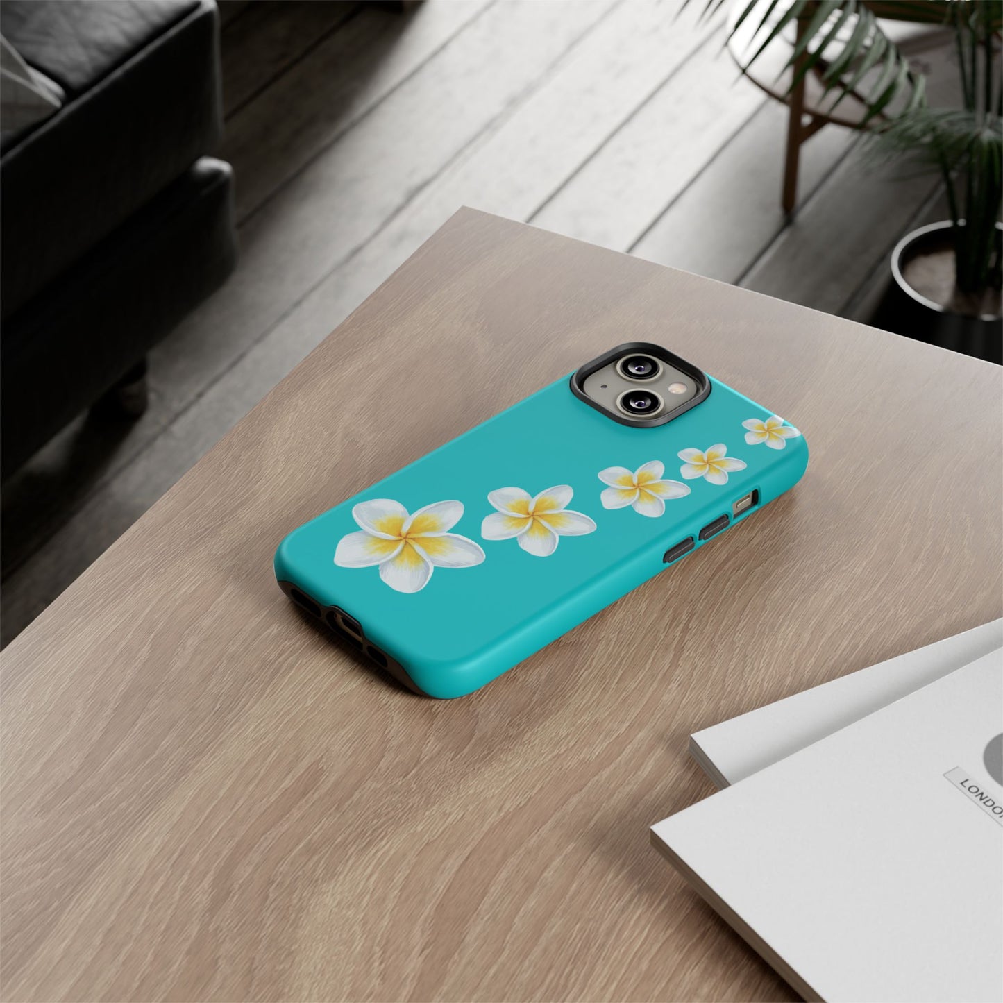 Flower Me Blue Durable Phone Case