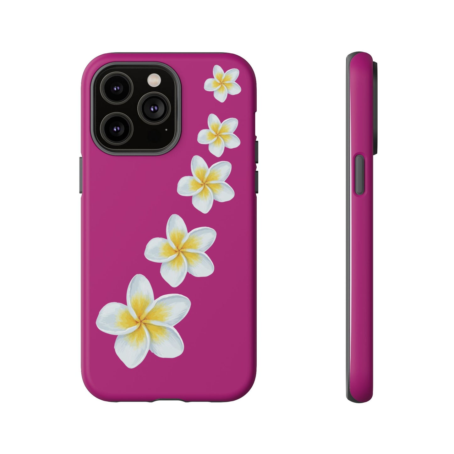 Flower Me Fuchsia Durable Phone Case