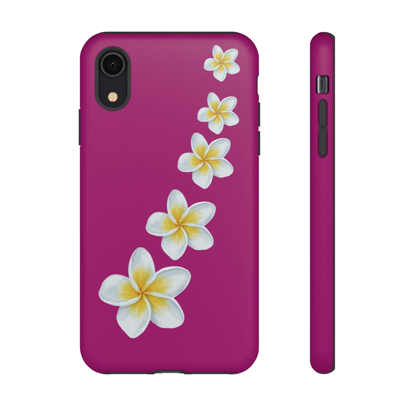 Flower Me Fuchsia Durable Phone Case