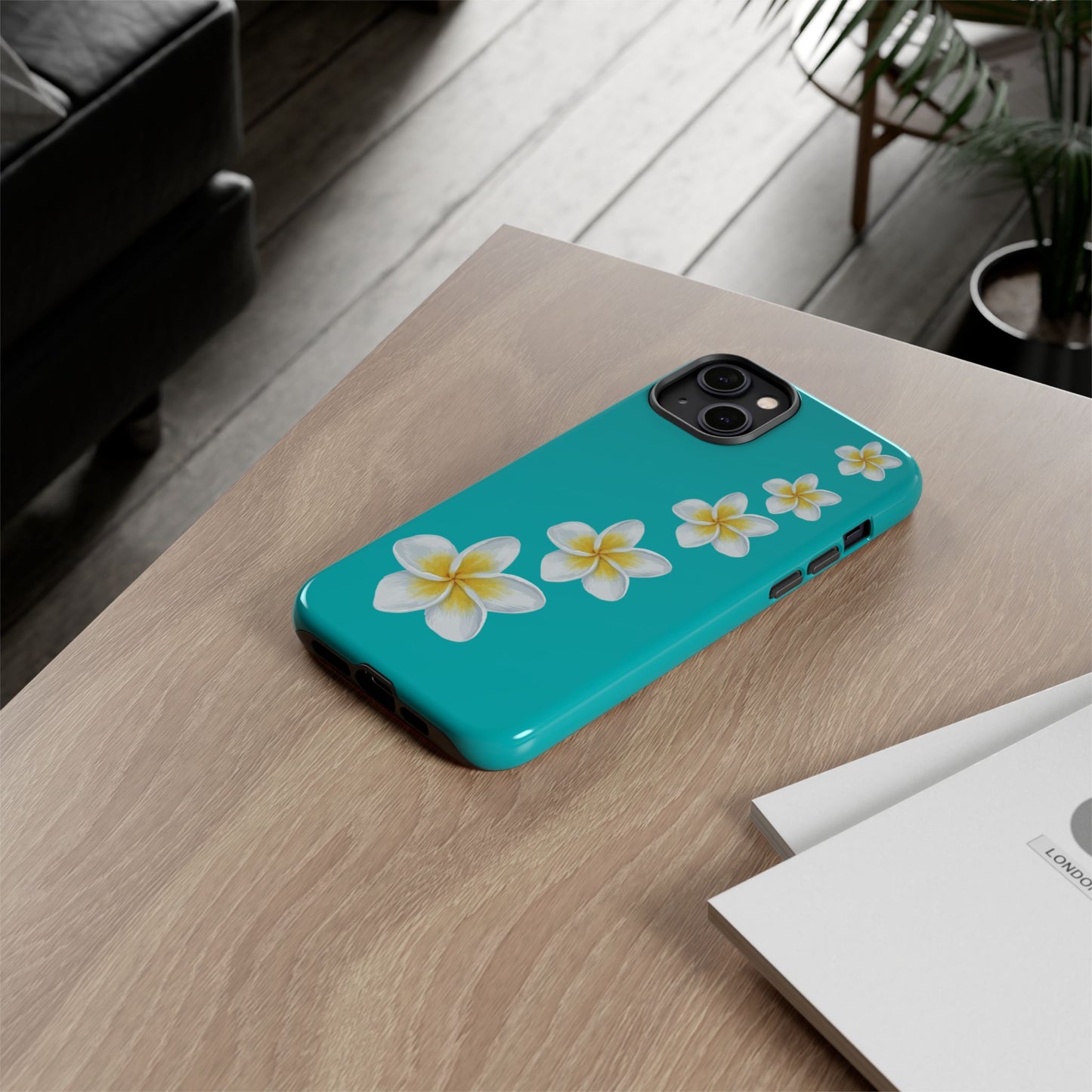 Flower Me Blue Durable Phone Case