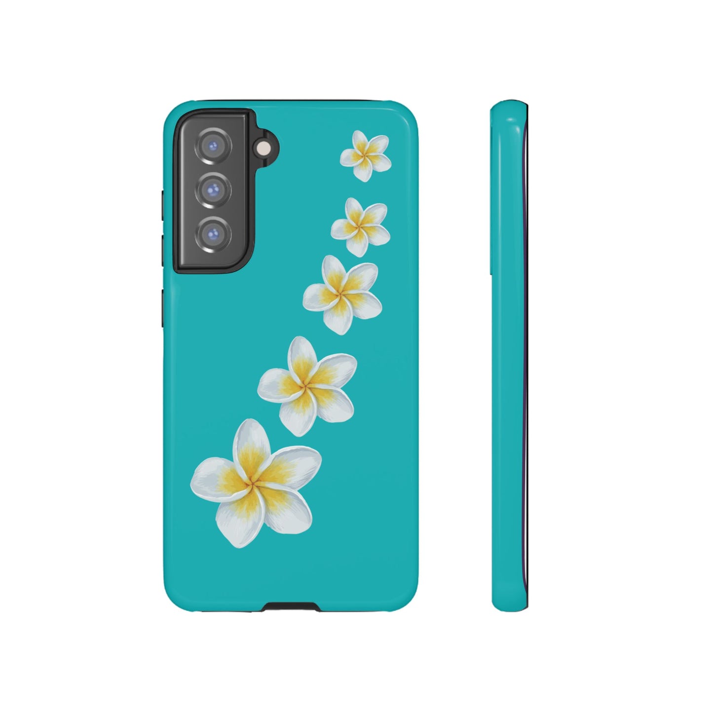 Flower Me Blue Durable Phone Case