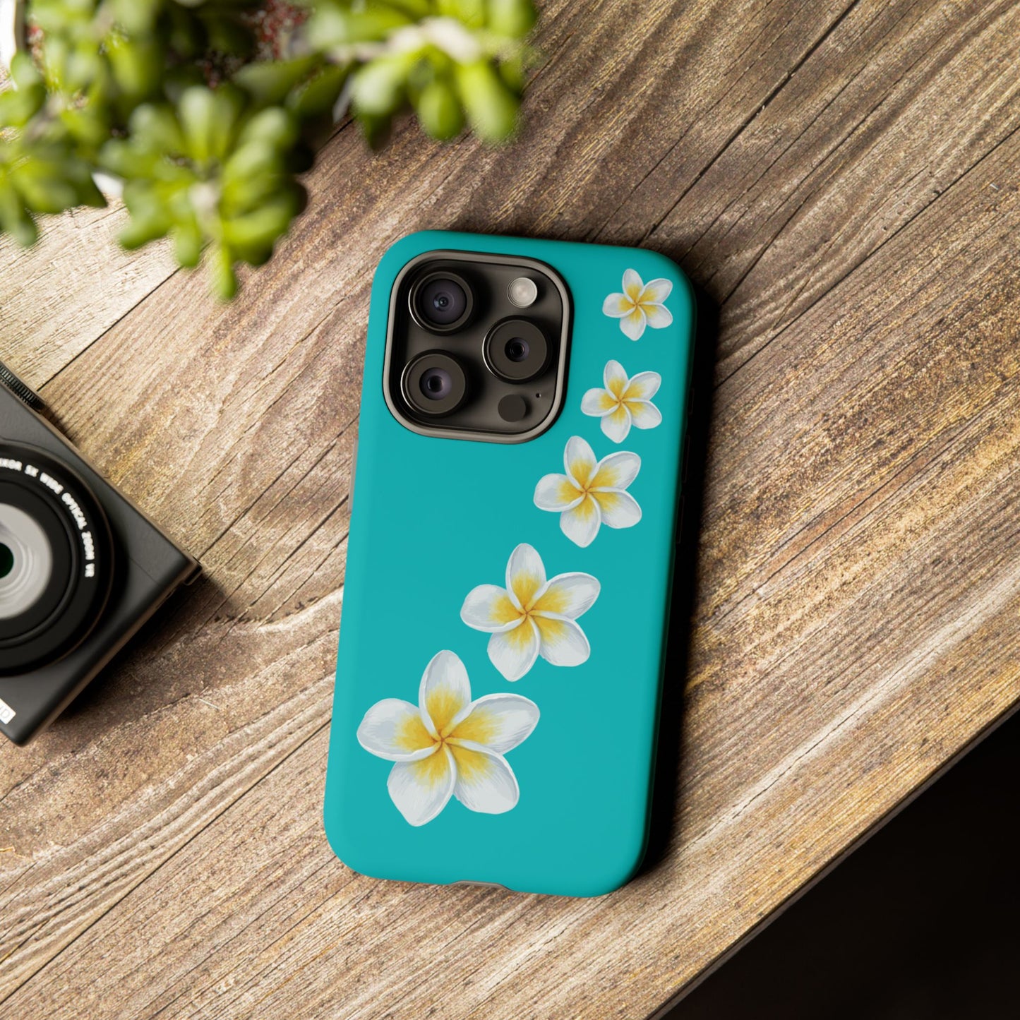 Flower Me Blue Durable Phone Case