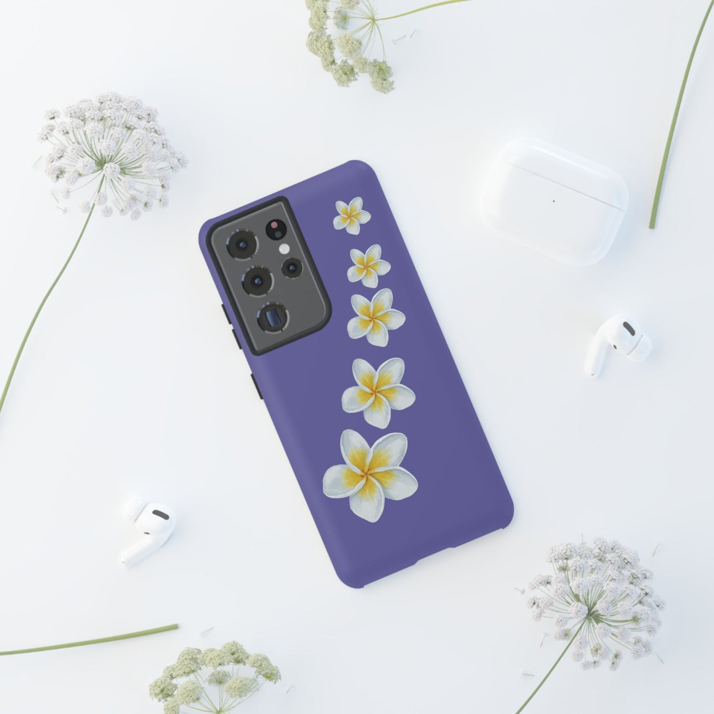 Flower Me Indigo Durable Phone Case