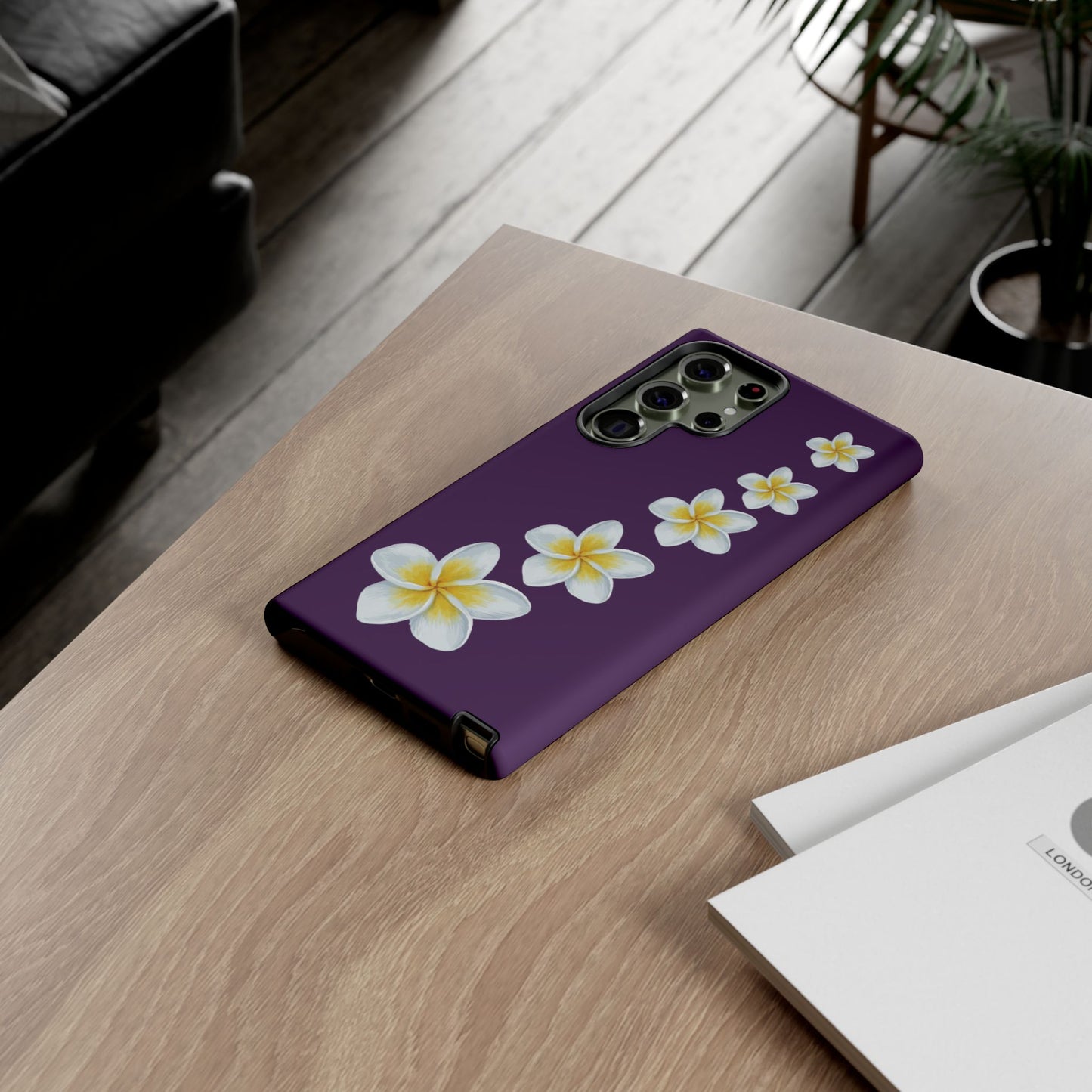 Flower Me Purple Durable Phone Case