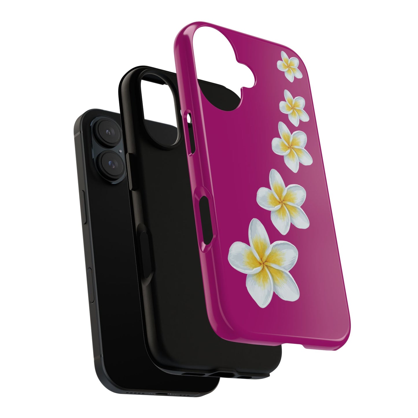 Flower Me Fuchsia Durable Phone Case