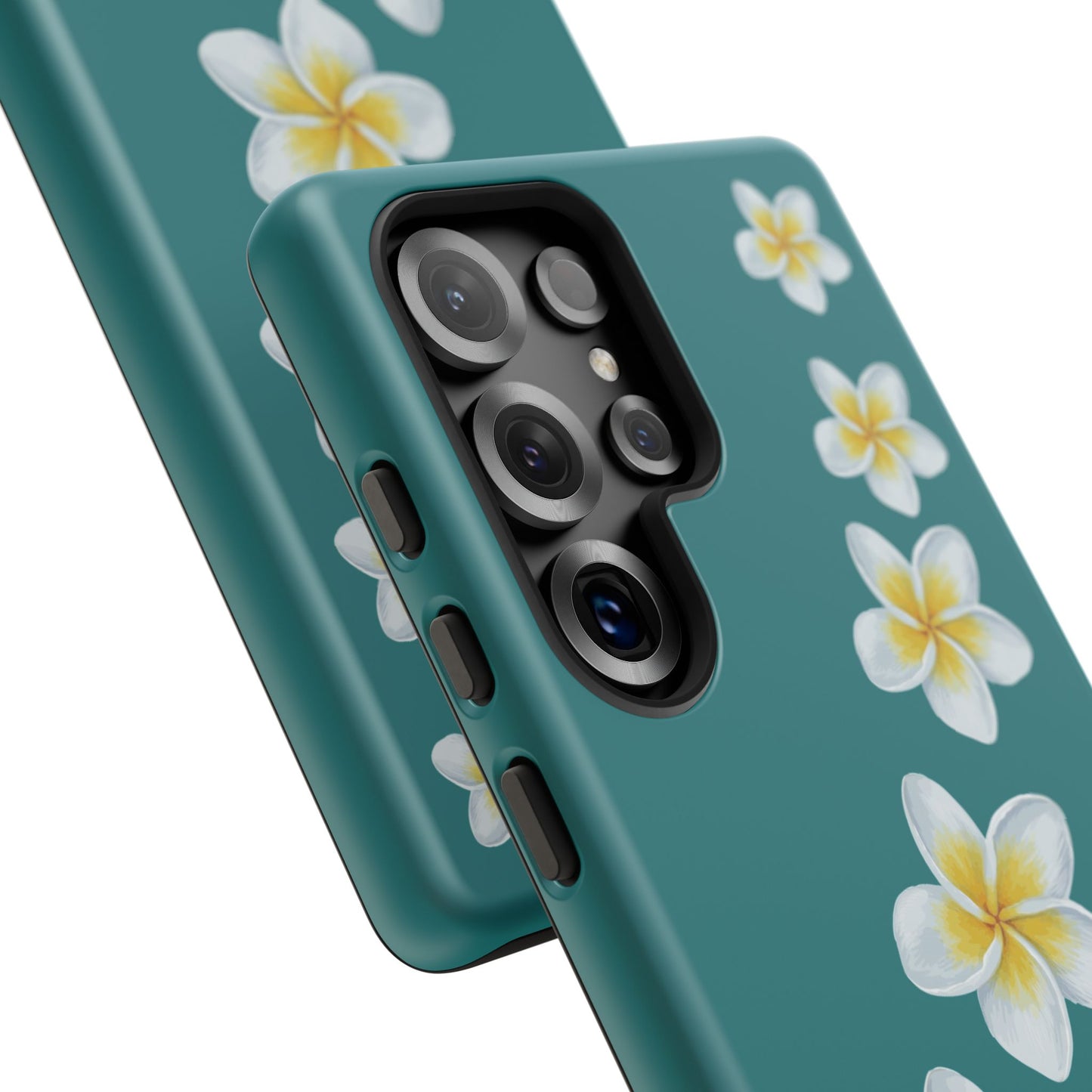 Flower Me Teal Durable Phone Case
