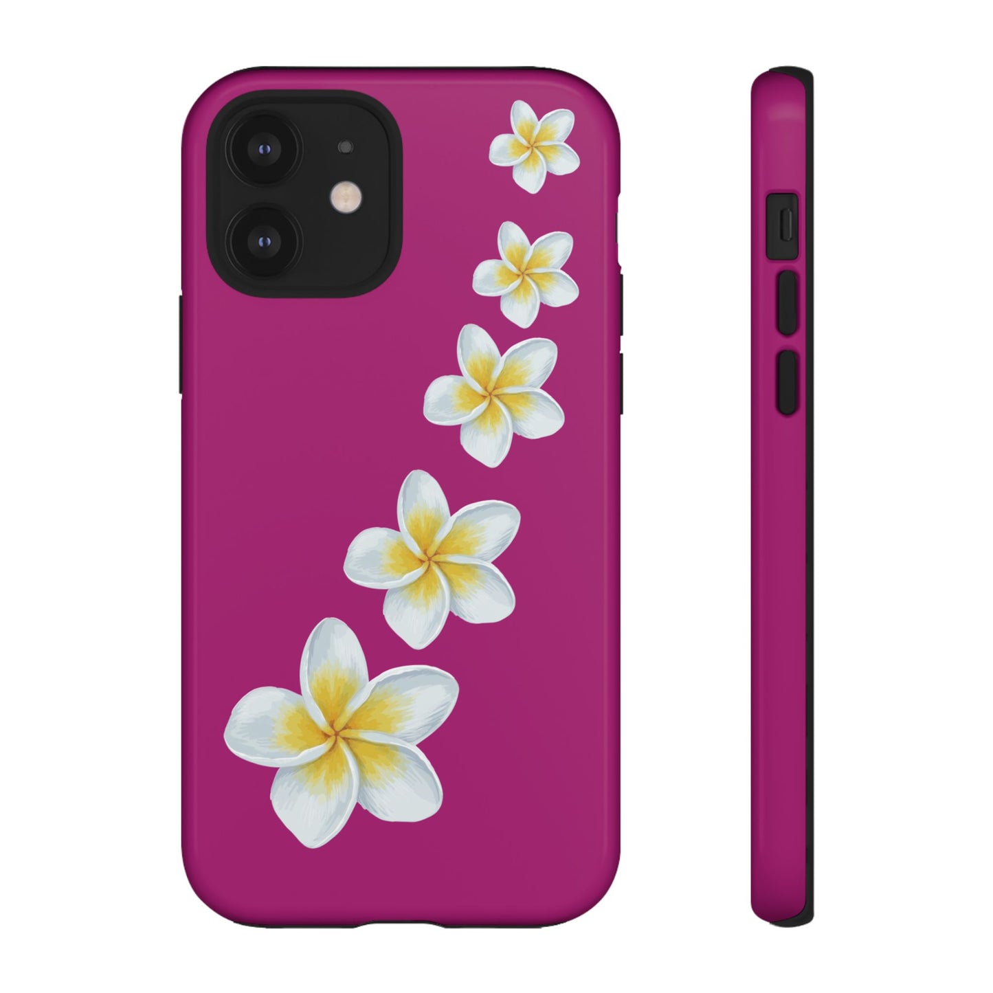Flower Me Fuchsia Durable Phone Case