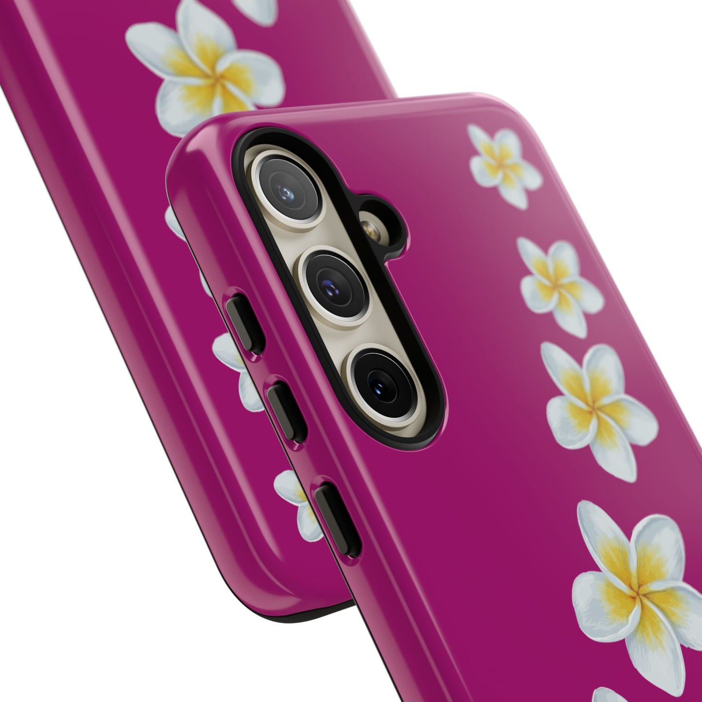 Flower Me Fuchsia Durable Phone Case