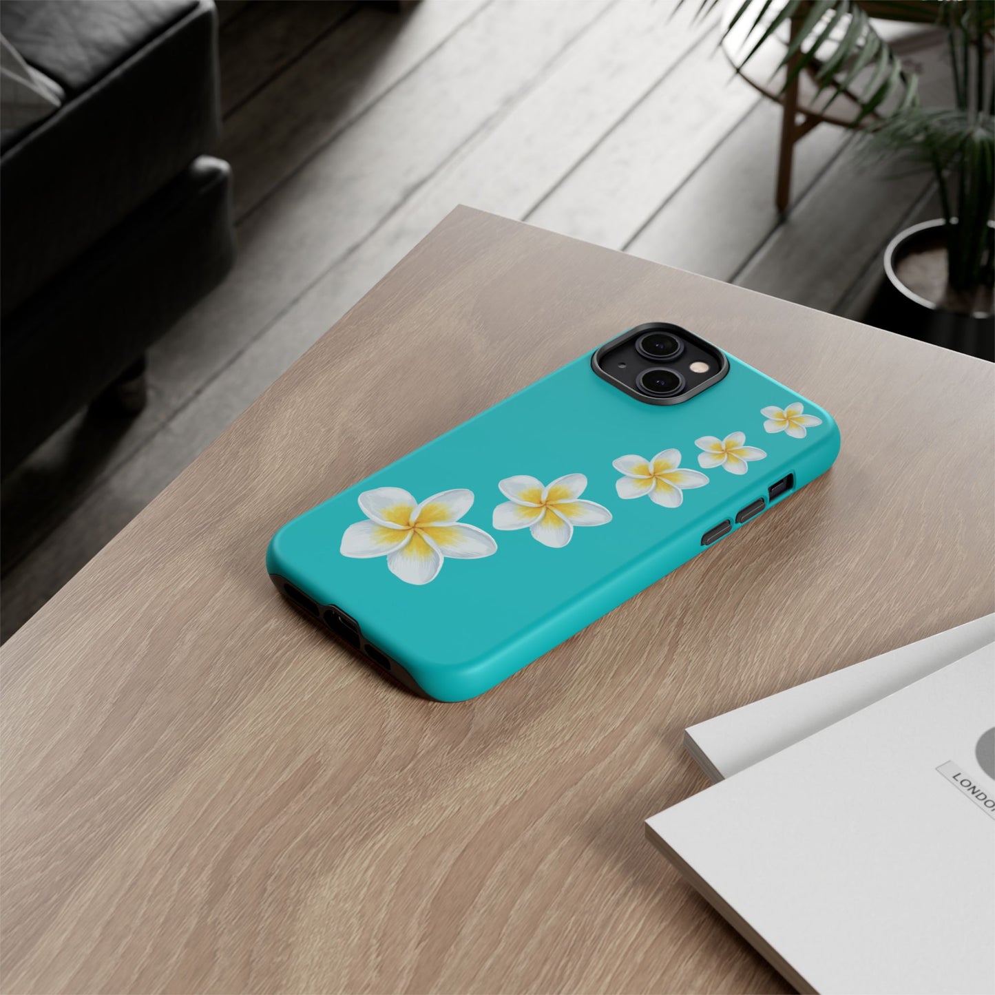 Flower Me Blue Durable Phone Case