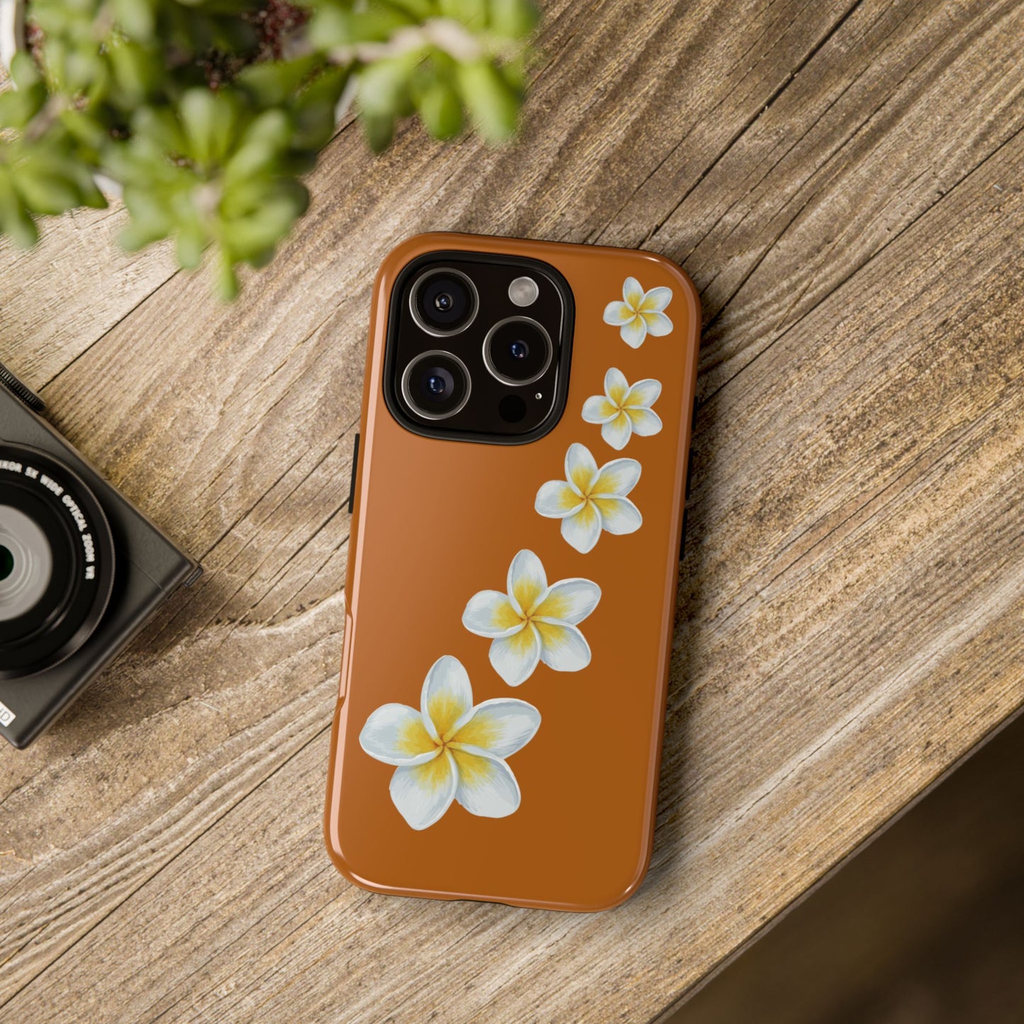 Flower Me Orange Durable Phone Cases