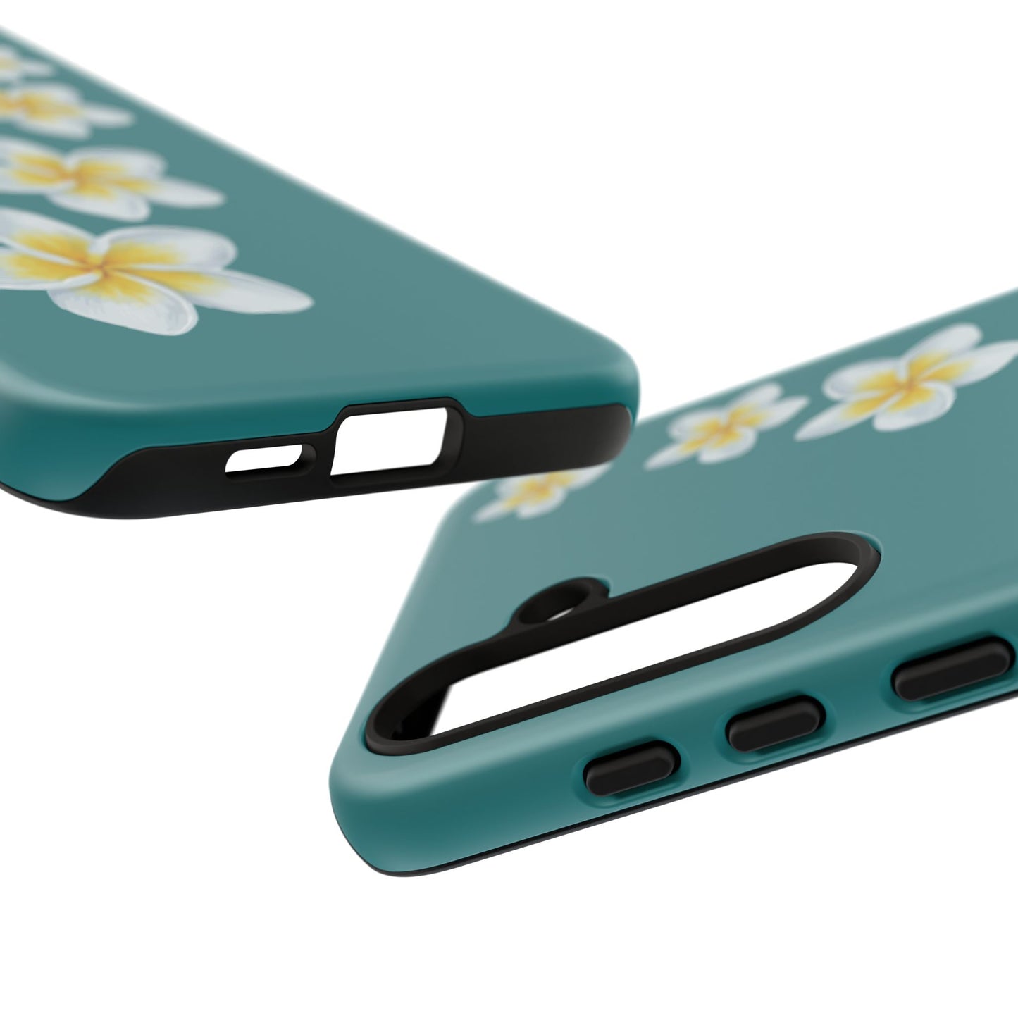 Flower Me Teal Durable Phone Case
