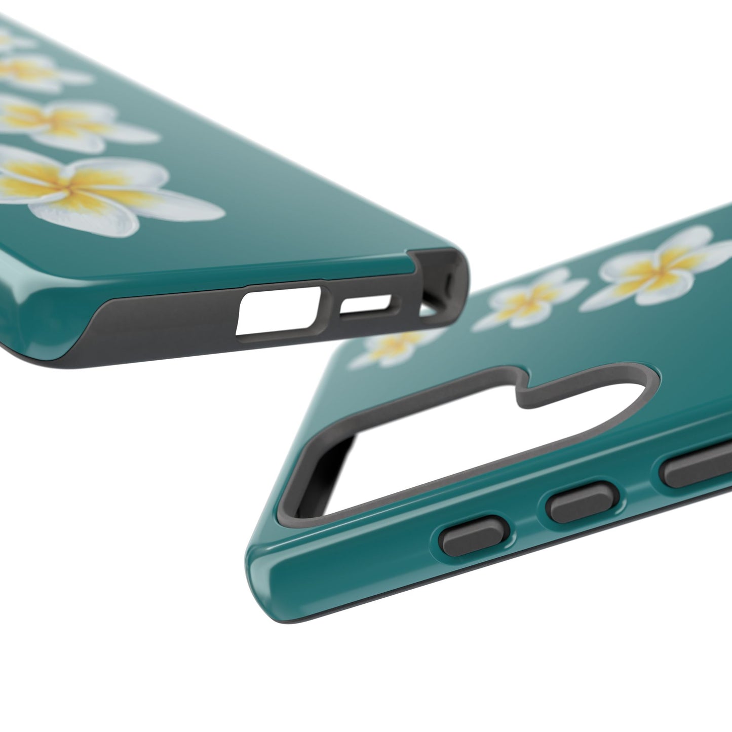 Flower Me Teal Durable Phone Case