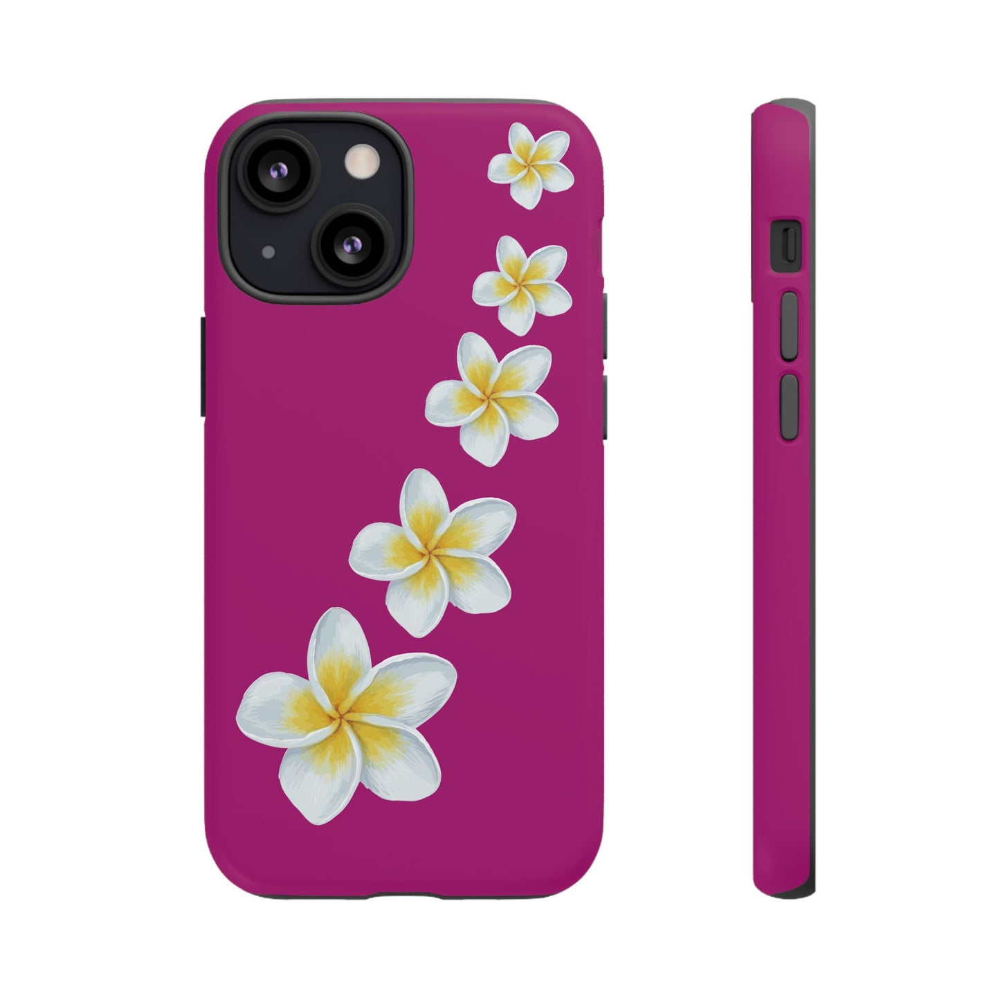 Flower Me Fuchsia Durable Phone Case