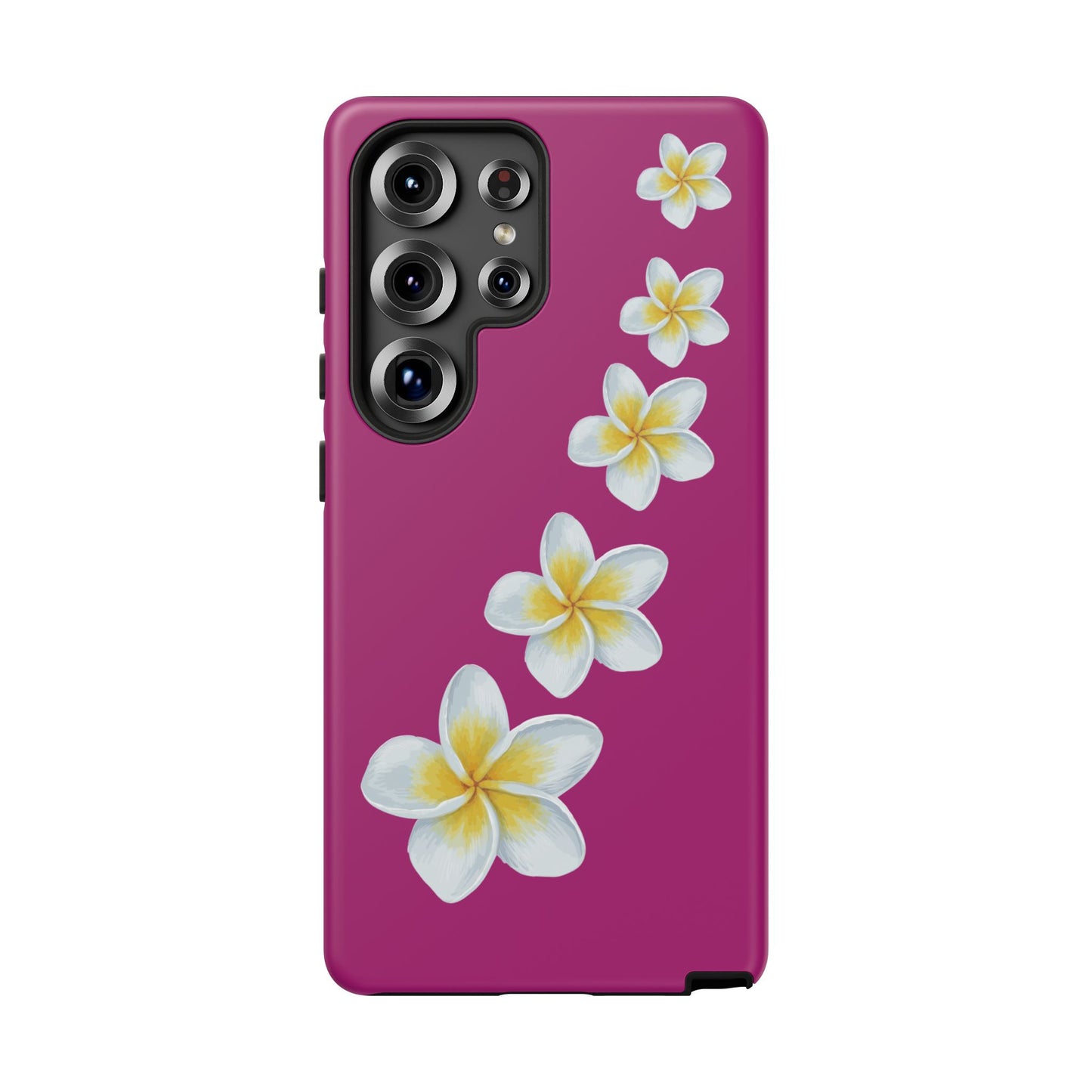 Flower Me Fuchsia Durable Phone Case