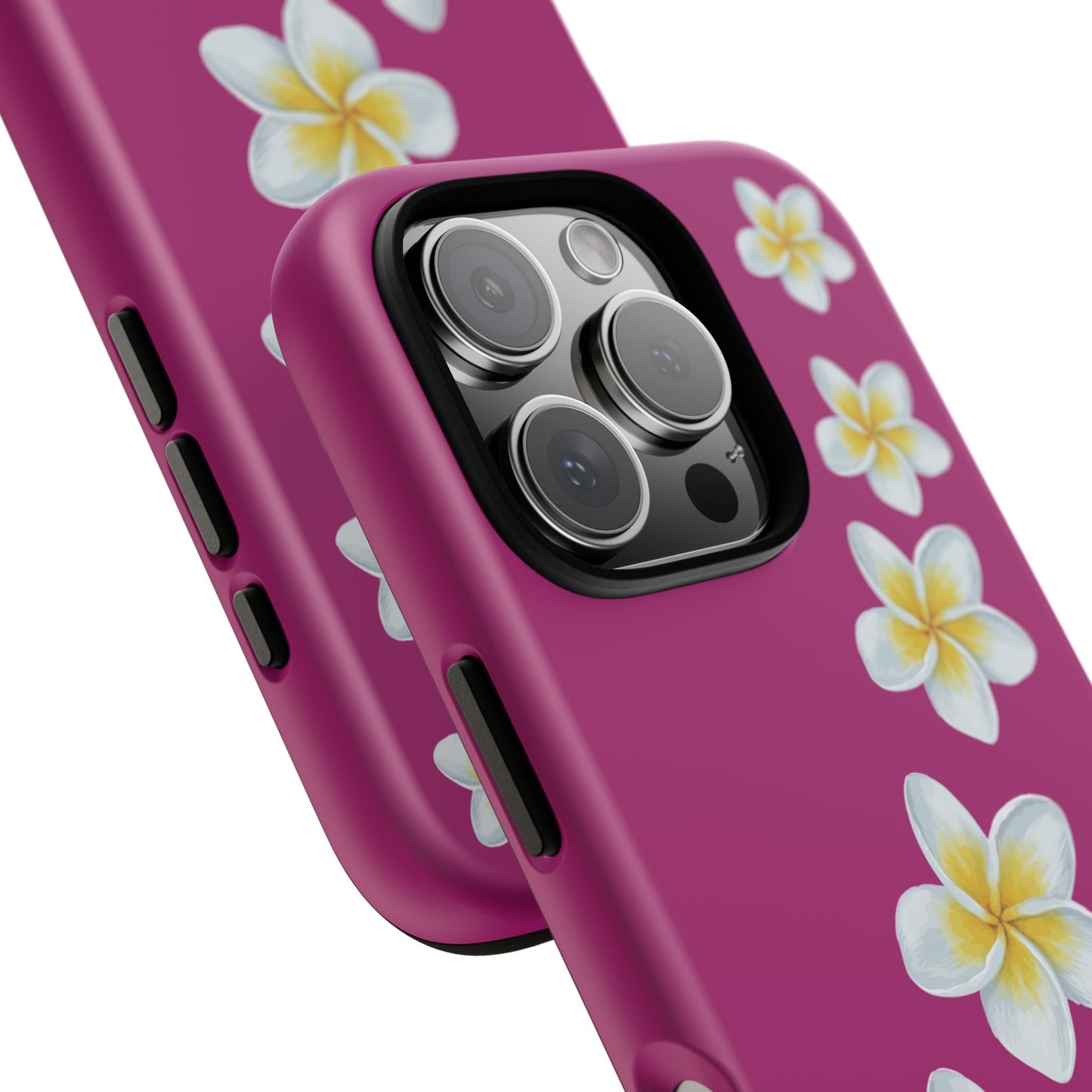 Flower Me Fuchsia Durable Phone Case