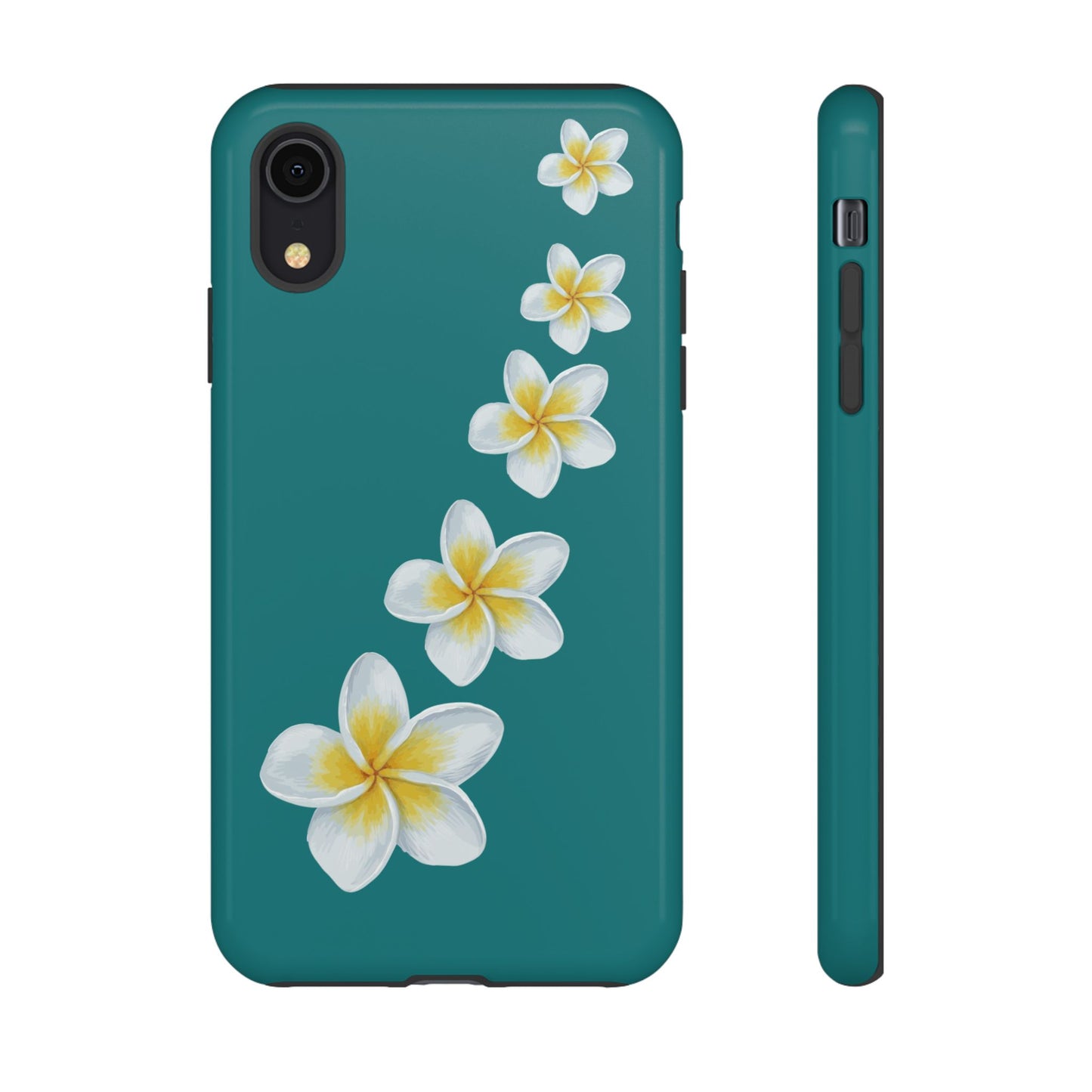 Flower Me Teal Durable Phone Case