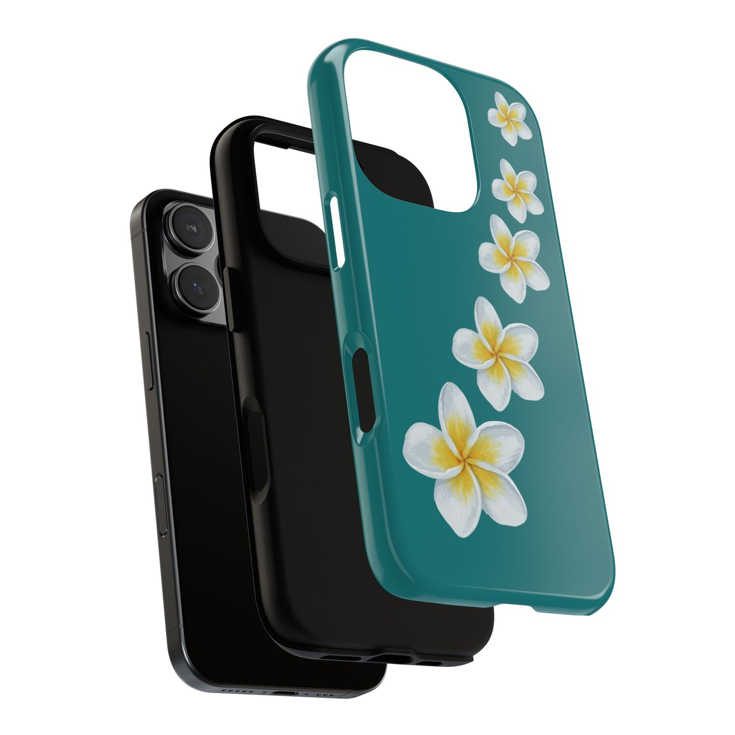 Flower Me Teal Durable Phone Case