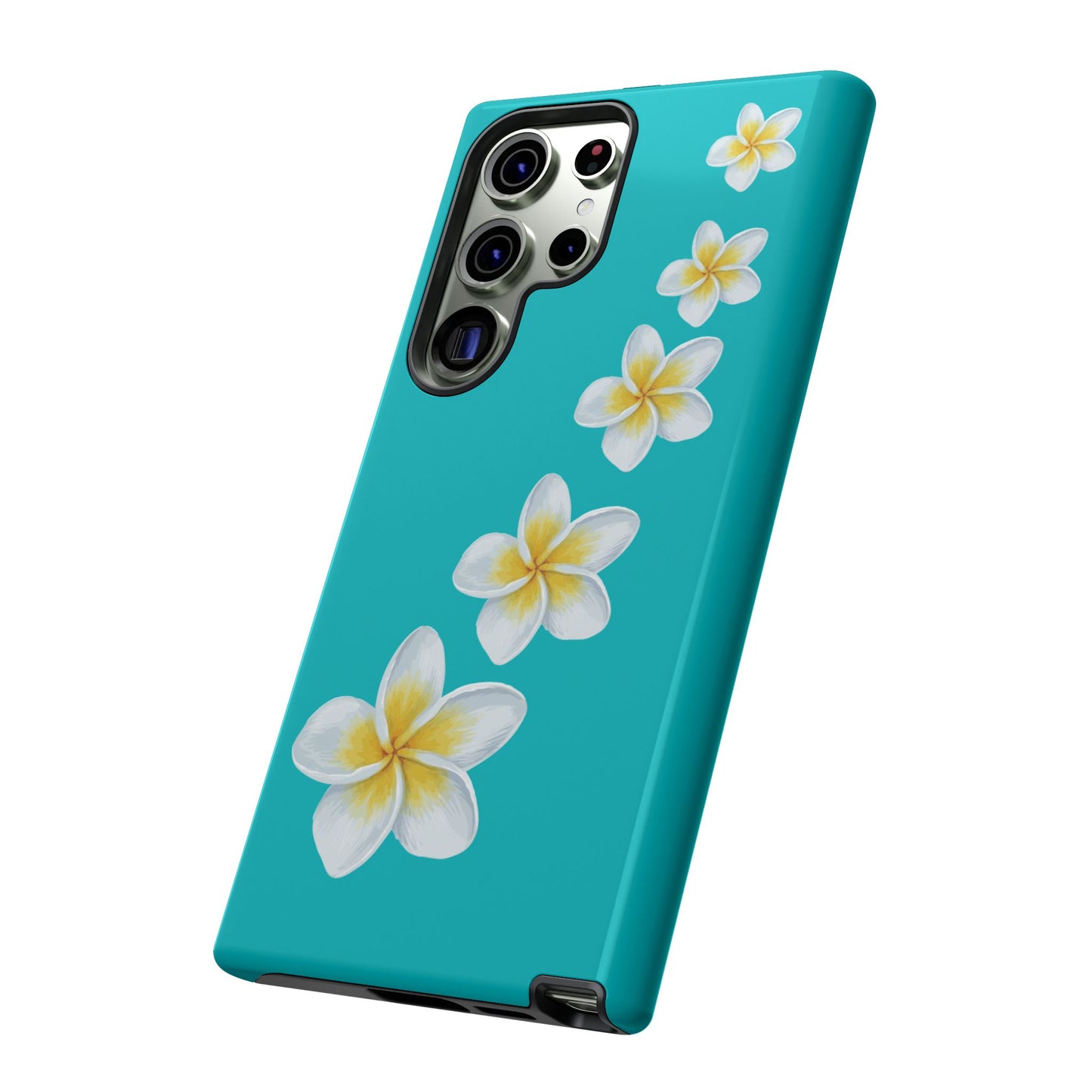 Flower Me Blue Durable Phone Case