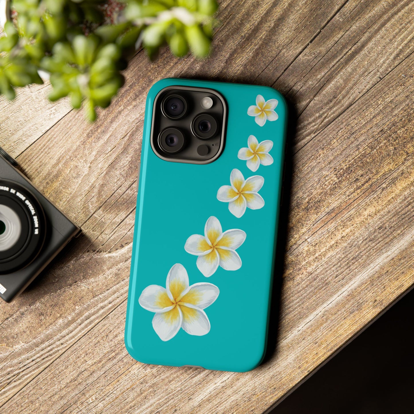 Flower Me Blue Durable Phone Case