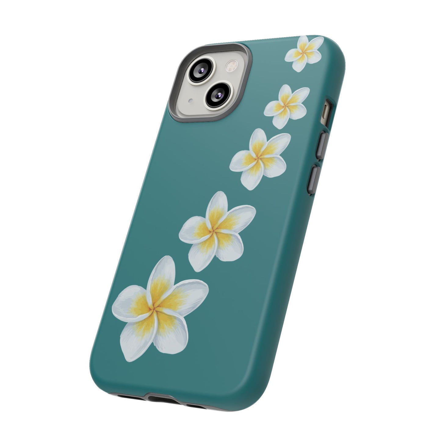 Flower Me Teal Durable Phone Case