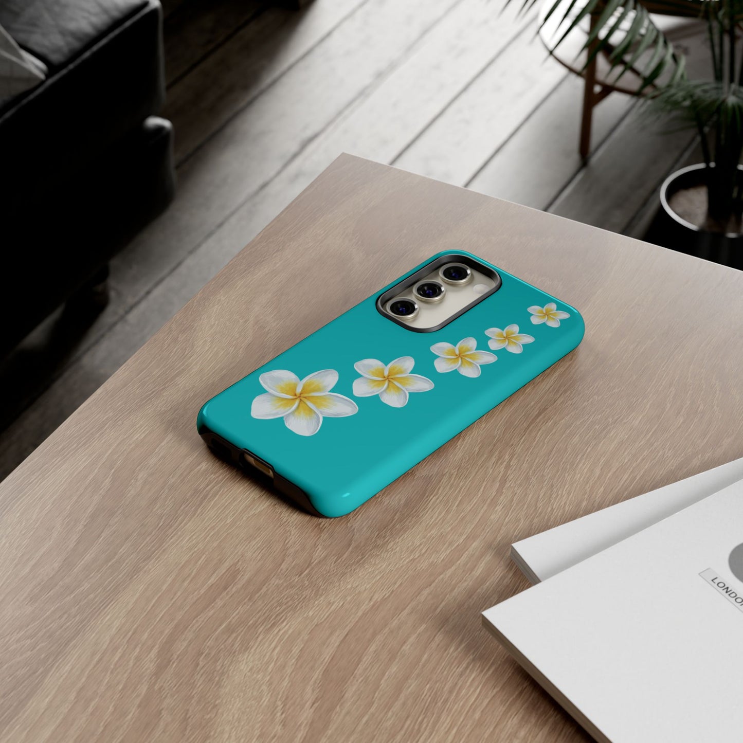 Flower Me Blue Durable Phone Case