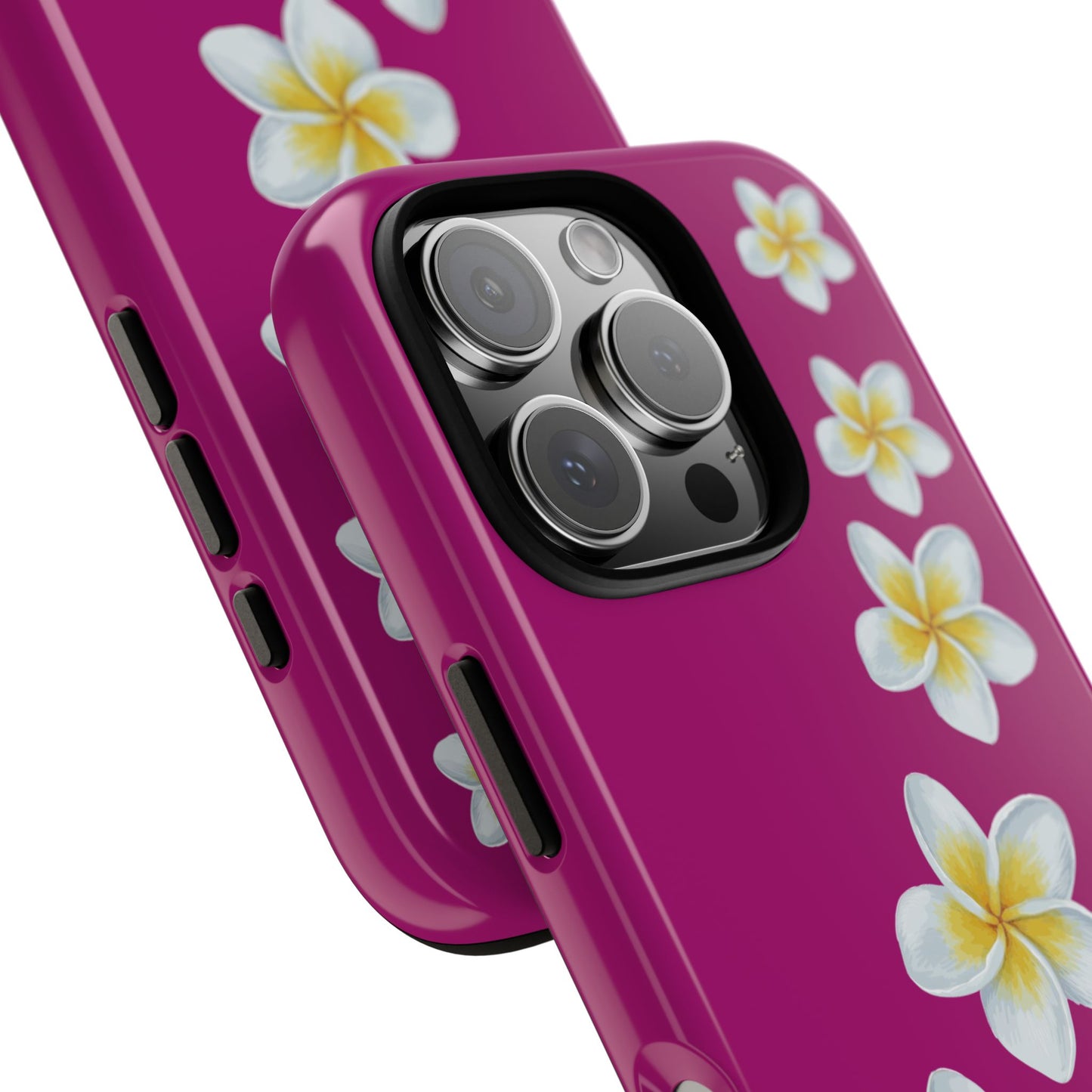 Flower Me Fuchsia Durable Phone Case