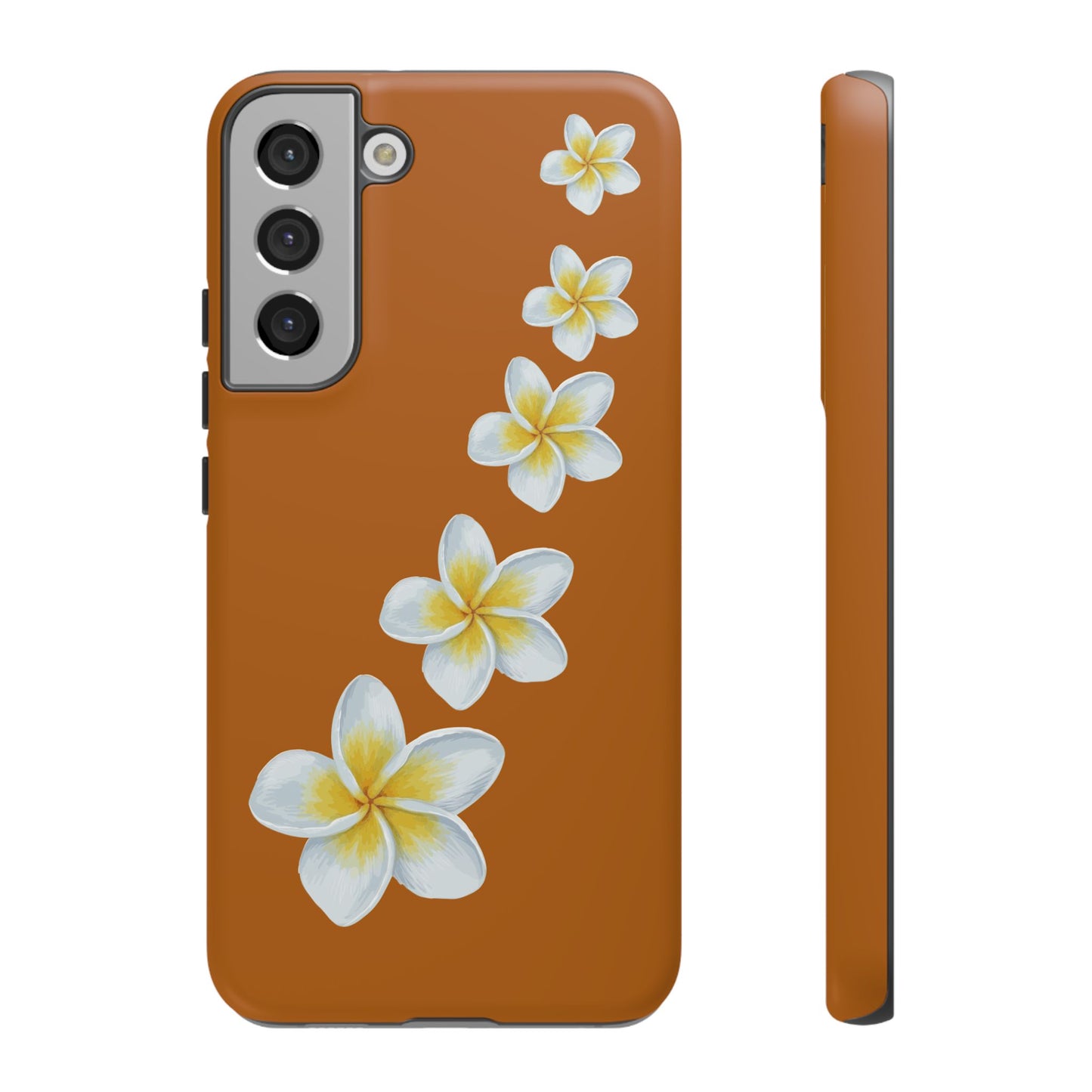 Flower Me Orange Durable Phone Cases