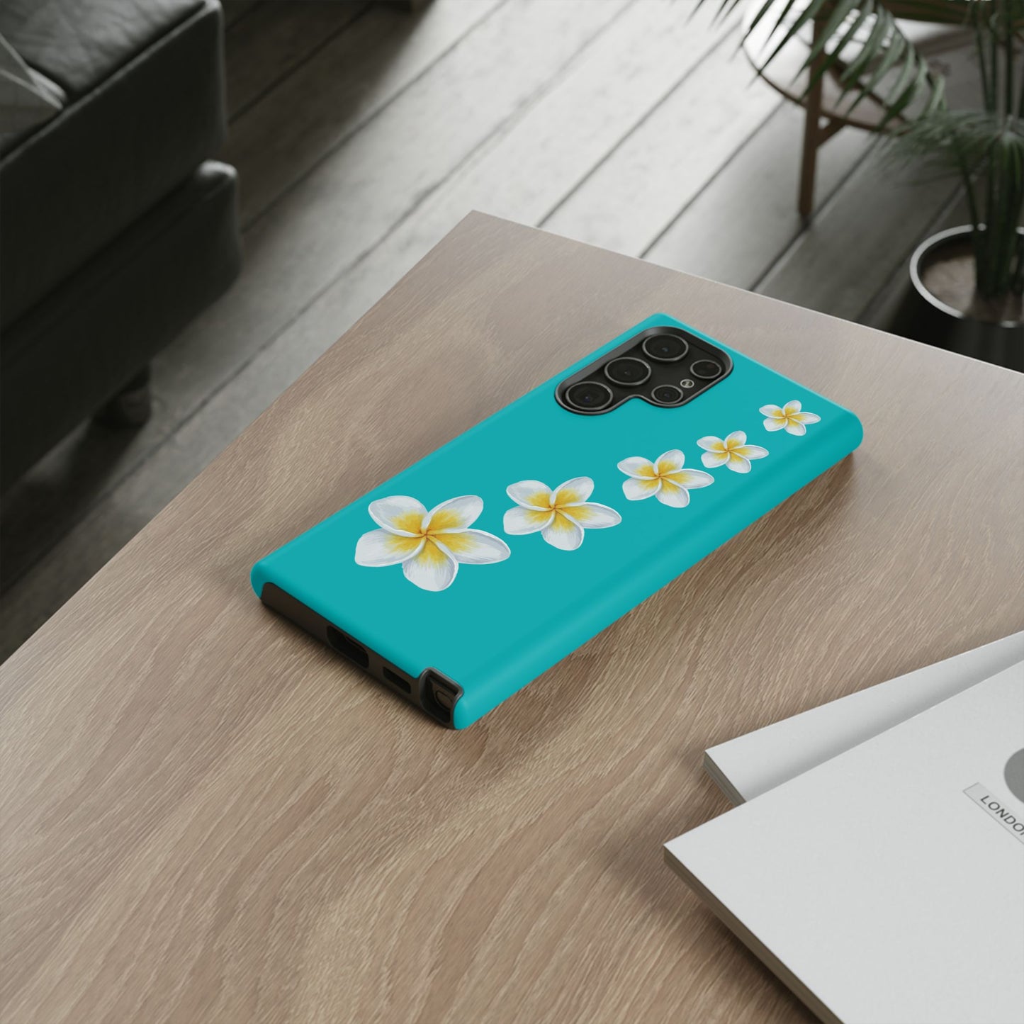 Flower Me Blue Durable Phone Case