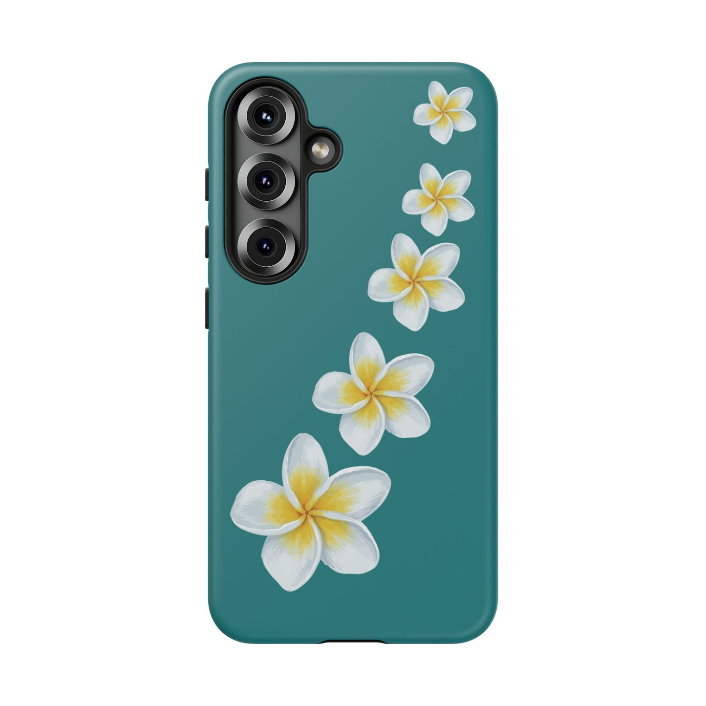 Flower Me Teal Durable Phone Case