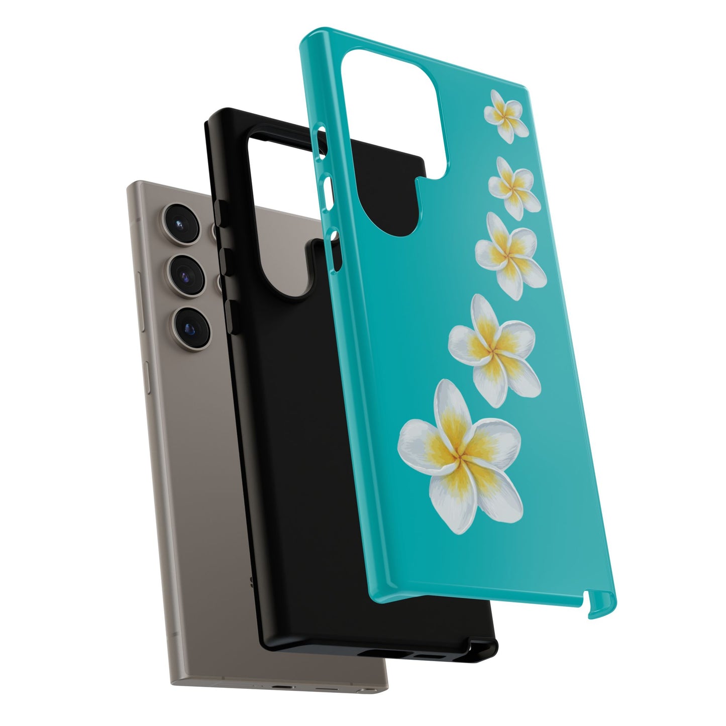 Flower Me Blue Durable Phone Case