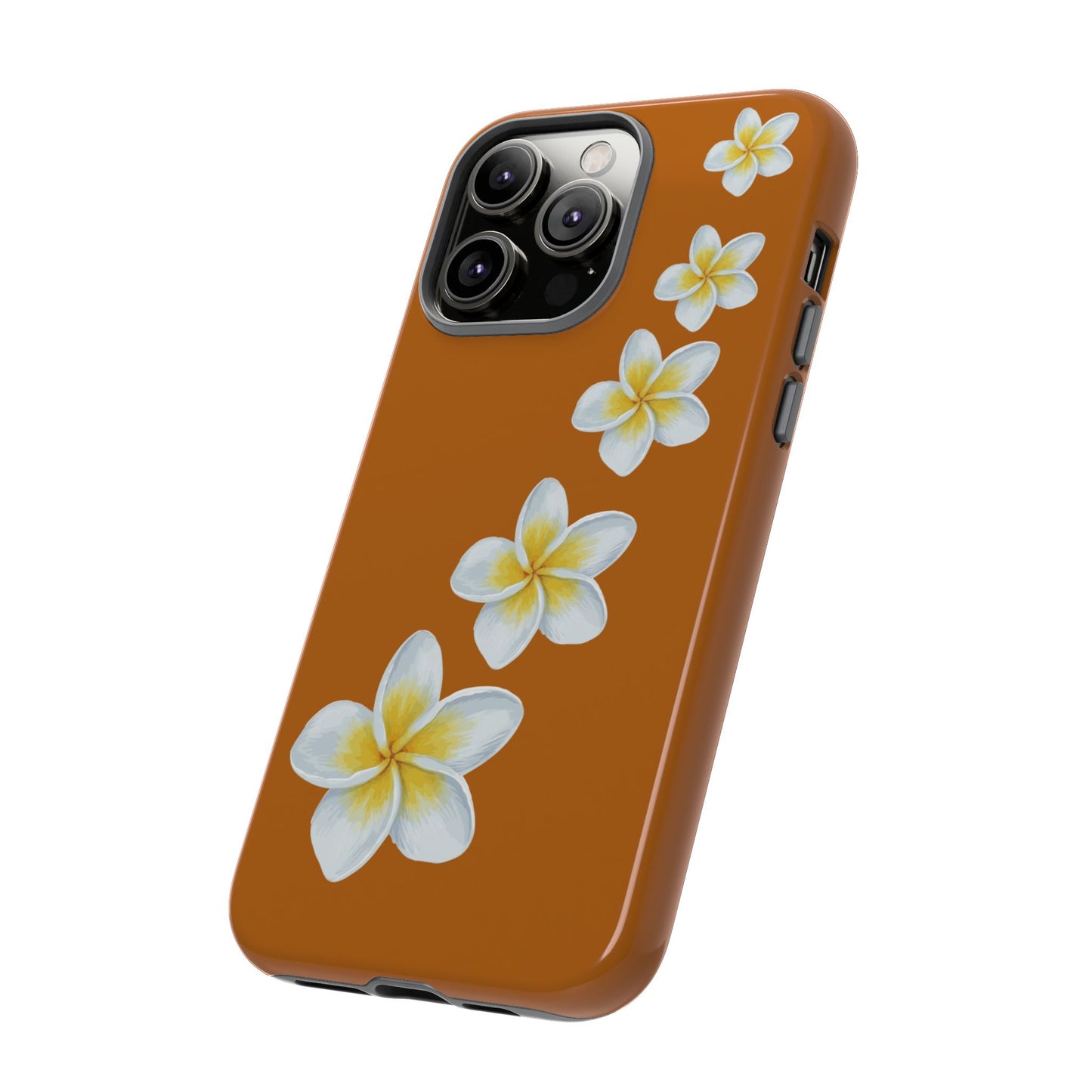 Flower Me Orange Durable Phone Cases