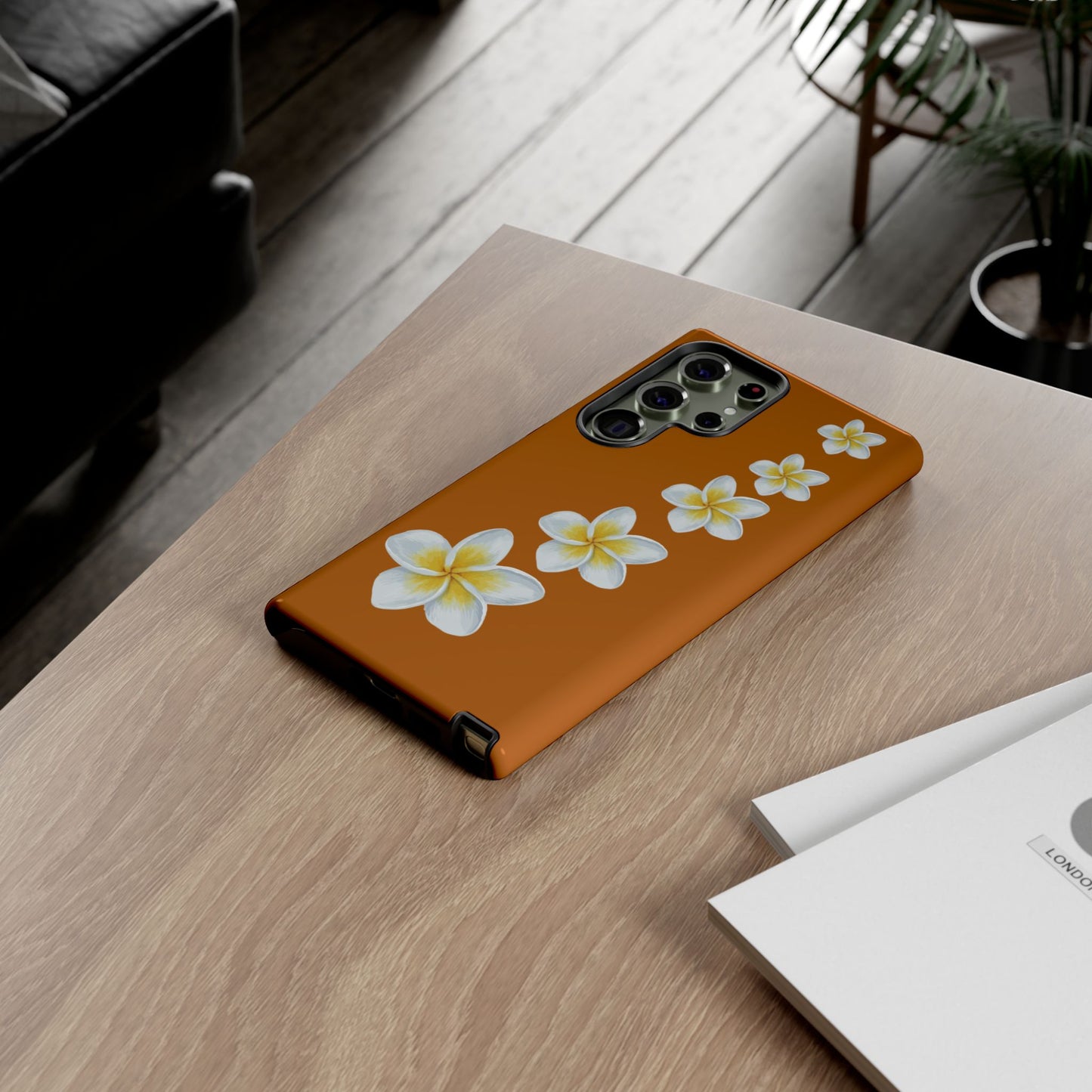 Flower Me Orange Durable Phone Cases