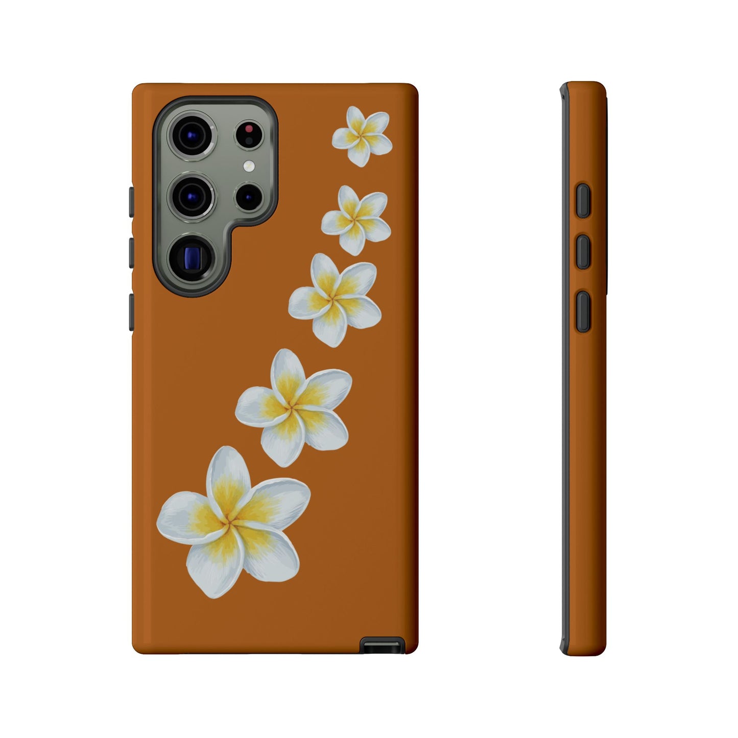 Flower Me Orange Durable Phone Cases
