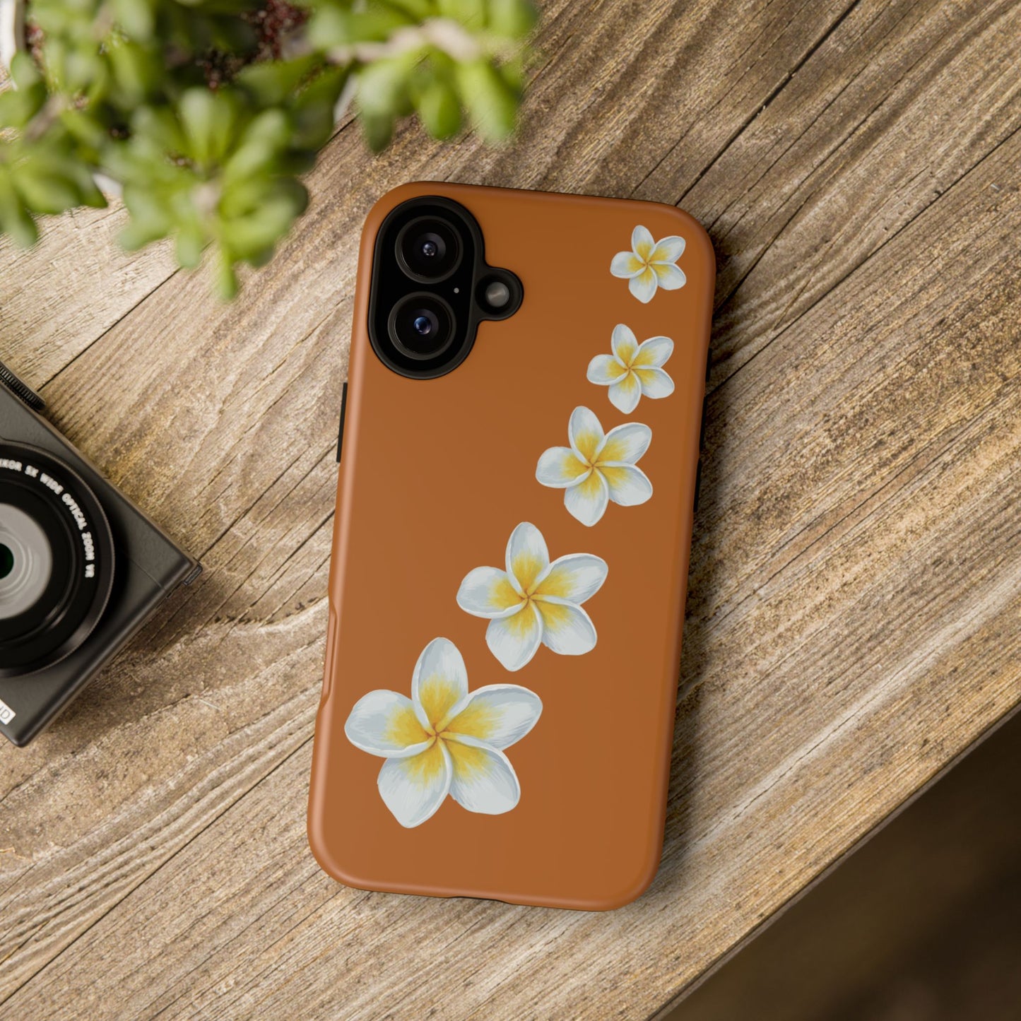 Flower Me Orange Durable Phone Cases