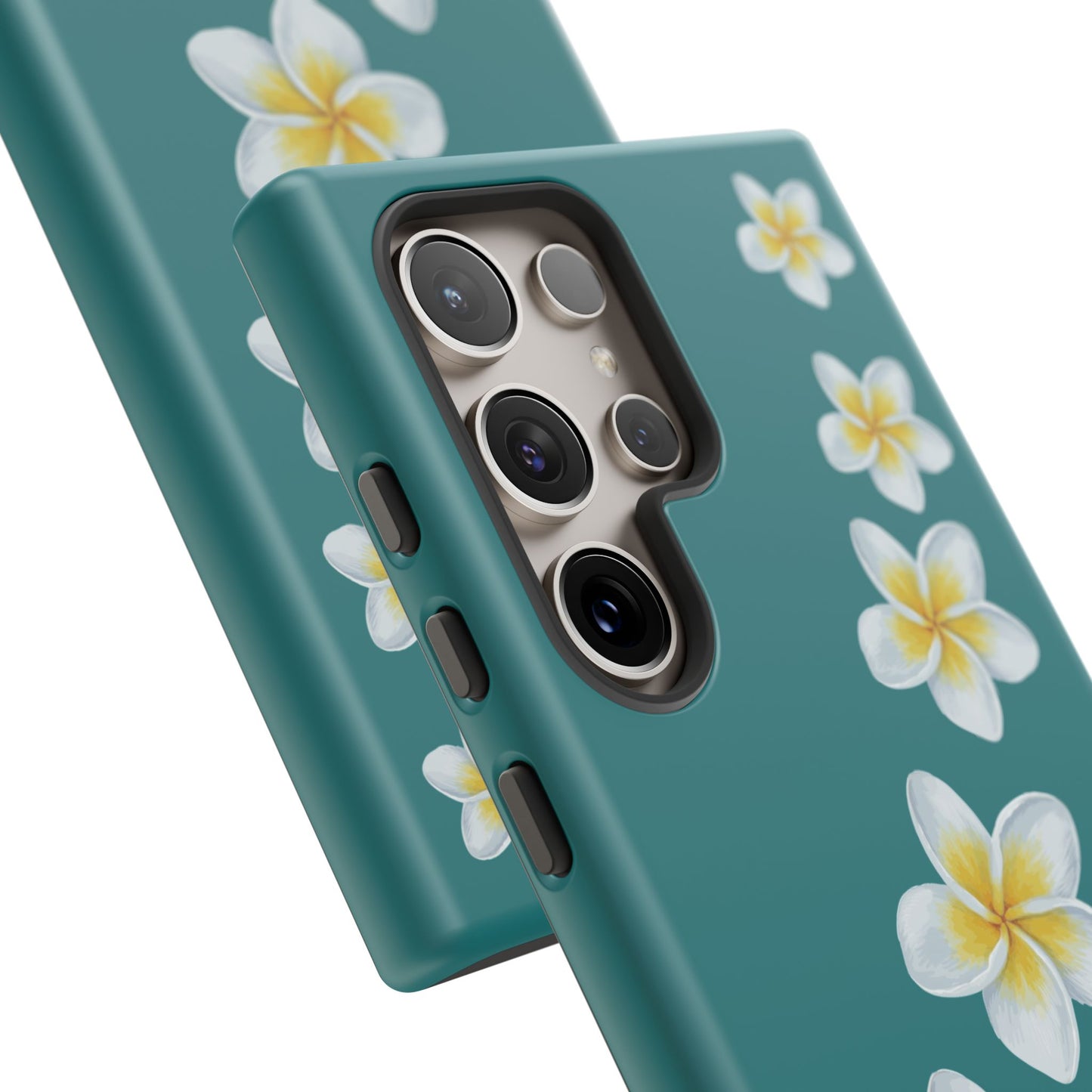 Flower Me Teal Durable Phone Case