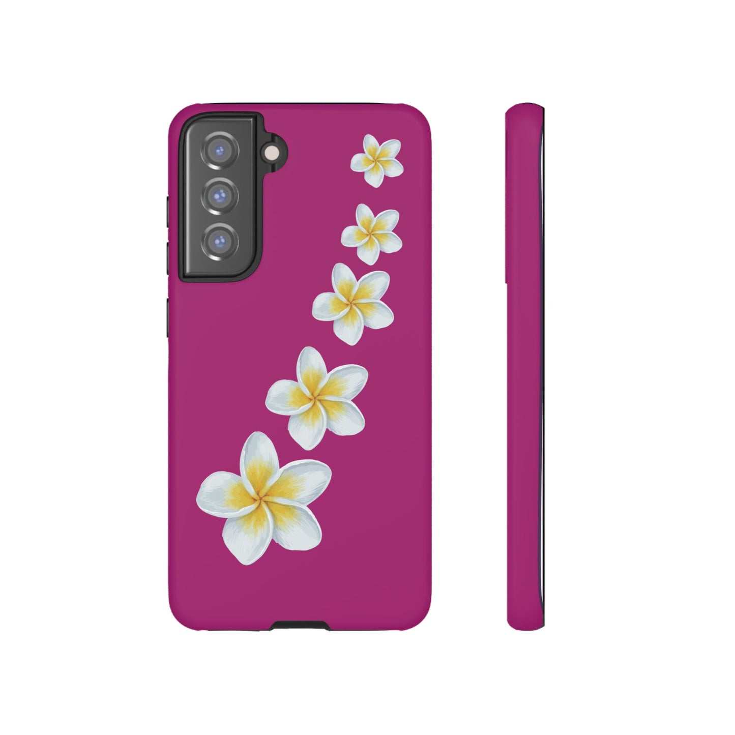 Flower Me Fuchsia Durable Phone Case