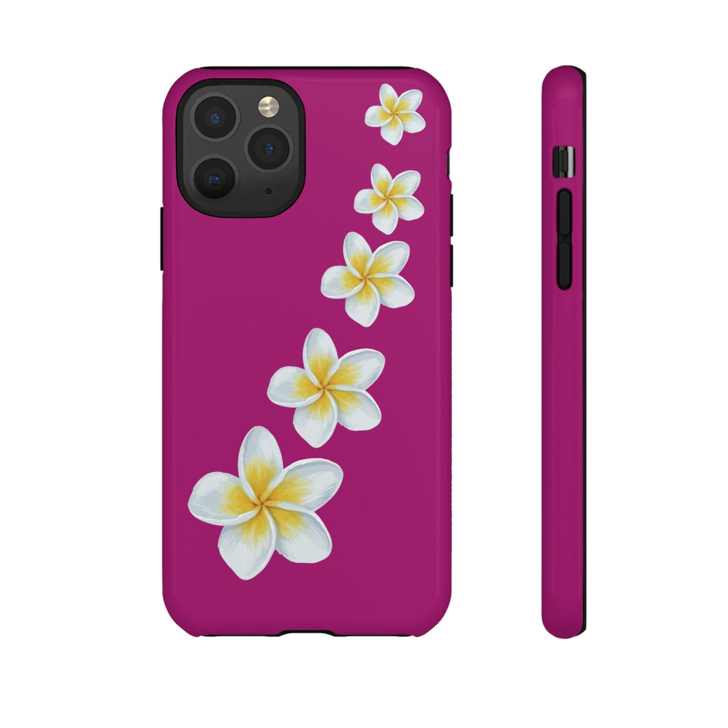 Flower Me Fuchsia Durable Phone Case