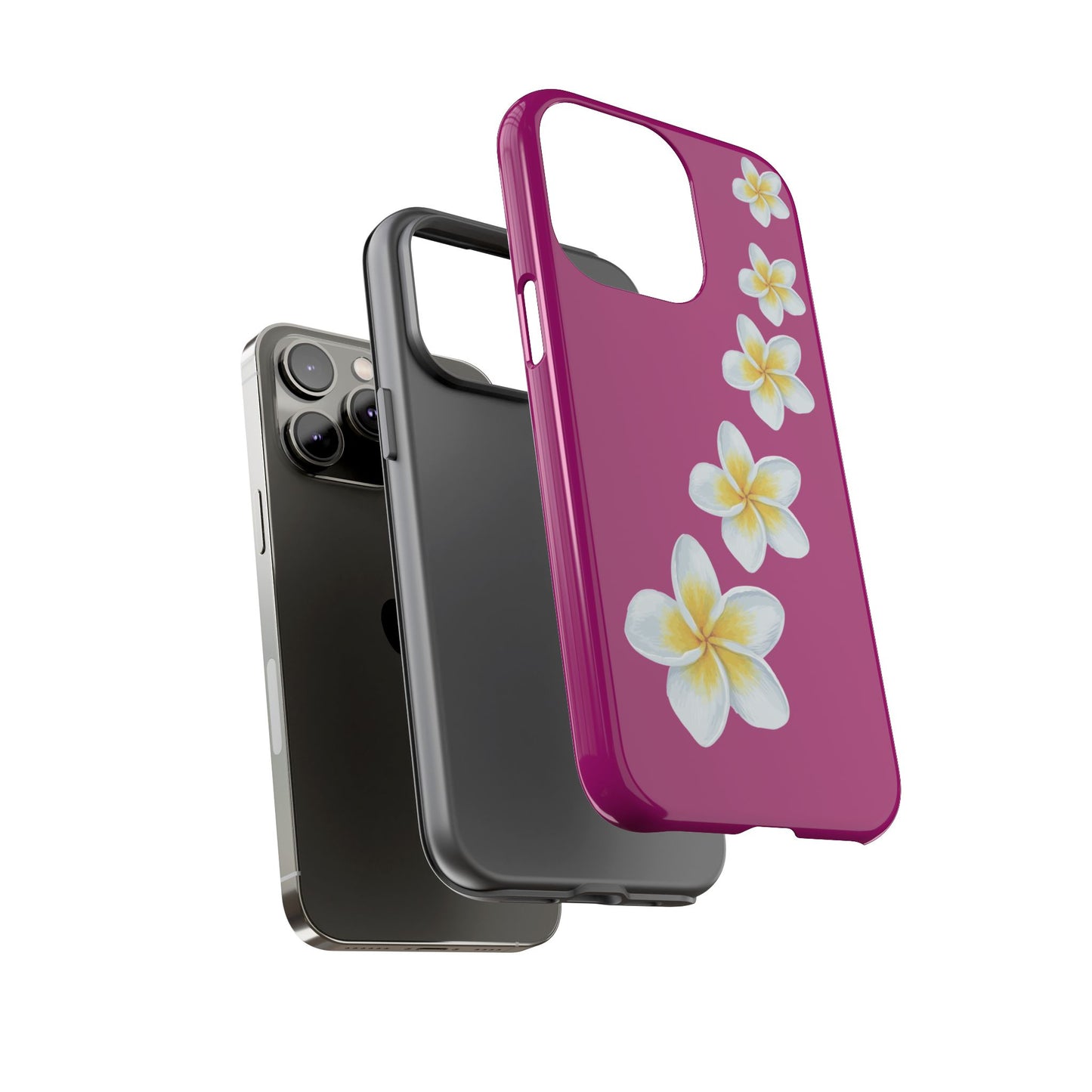 Flower Me Fuchsia Durable Phone Case