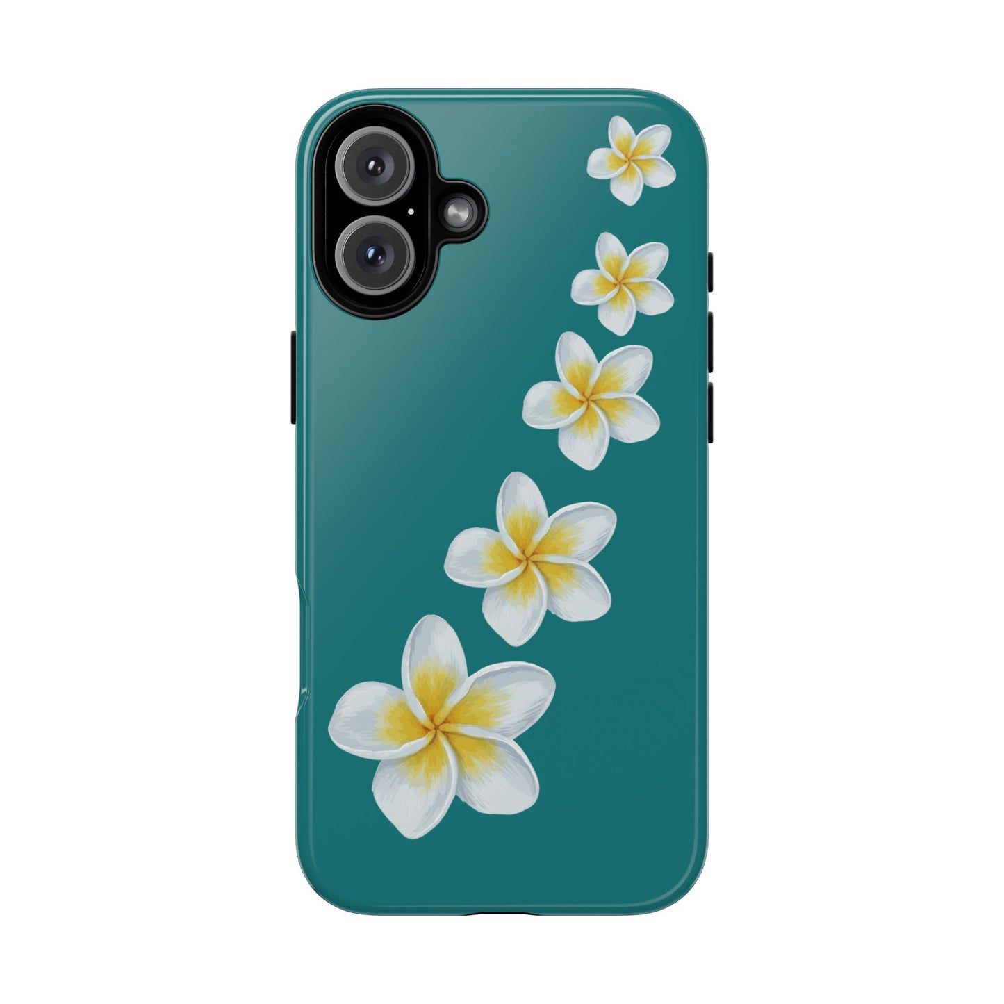 Flower Me Teal Durable Phone Case