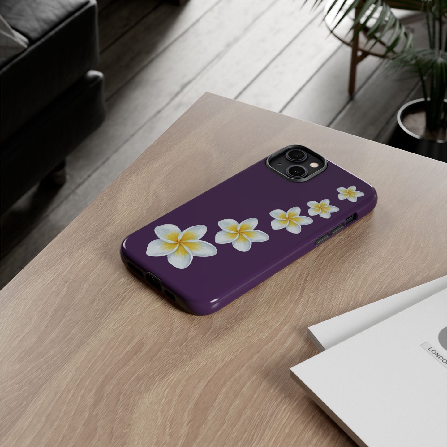 Flower Me Purple Durable Phone Case
