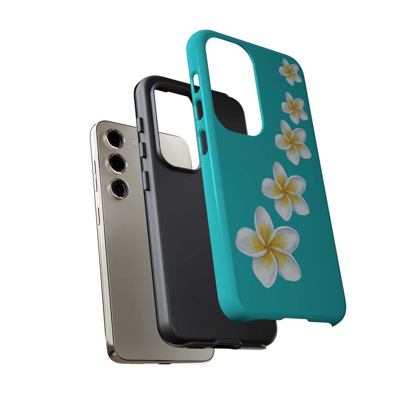 Flower Me Blue Durable Phone Case
