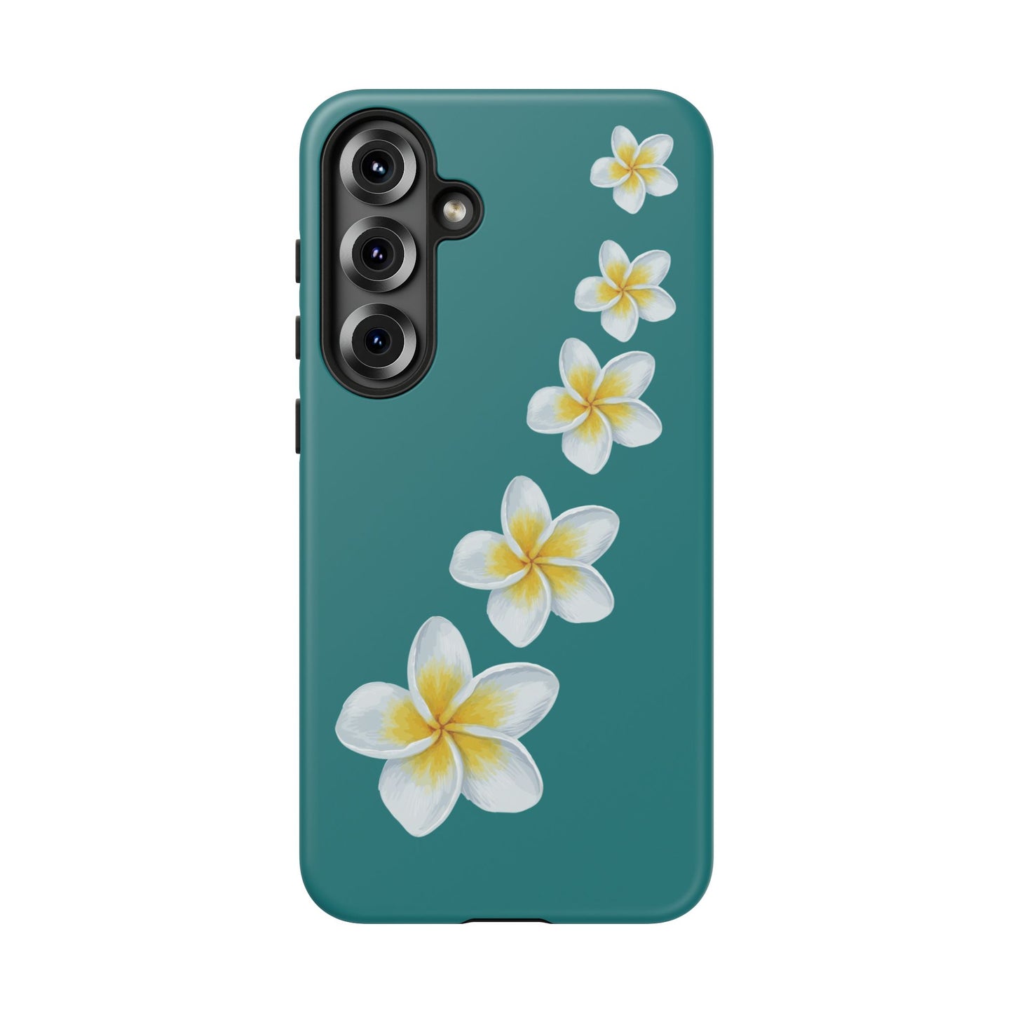 Flower Me Teal Durable Phone Case