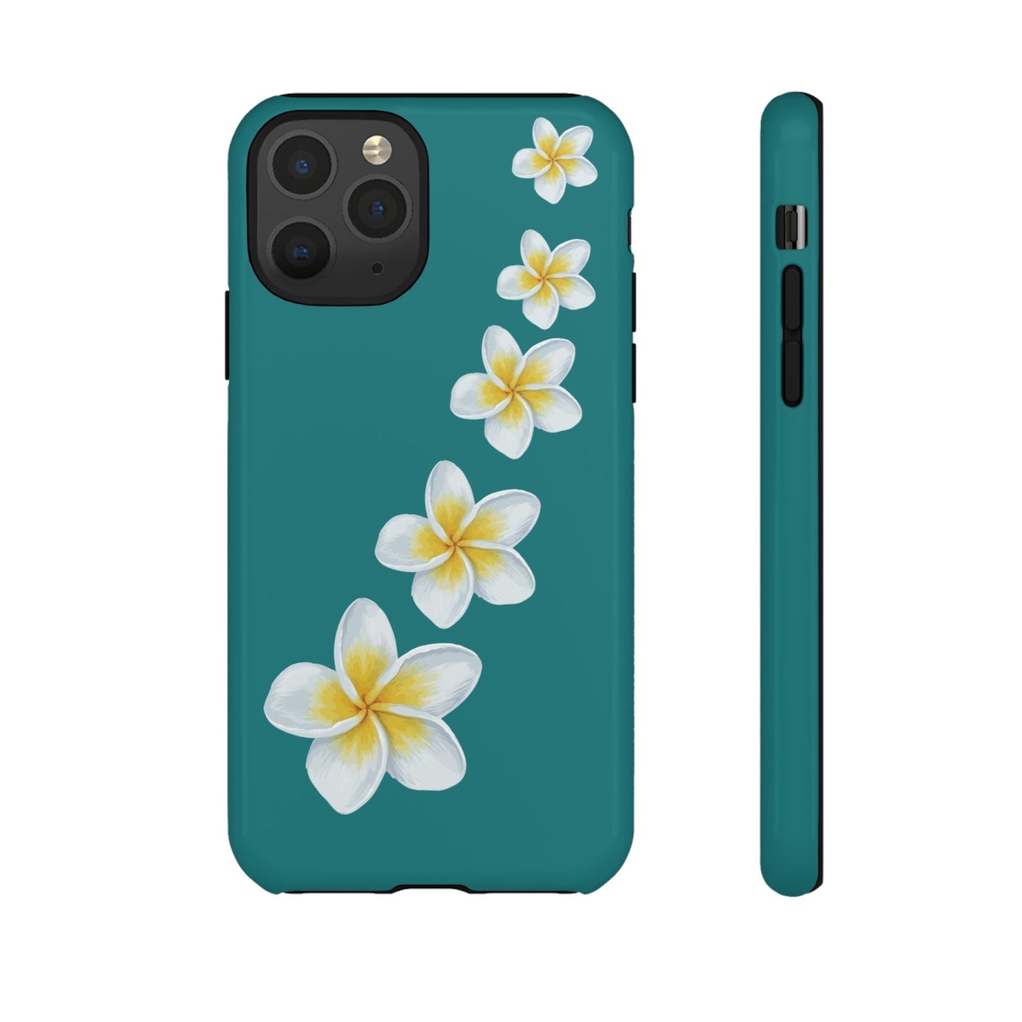 Flower Me Teal Durable Phone Case