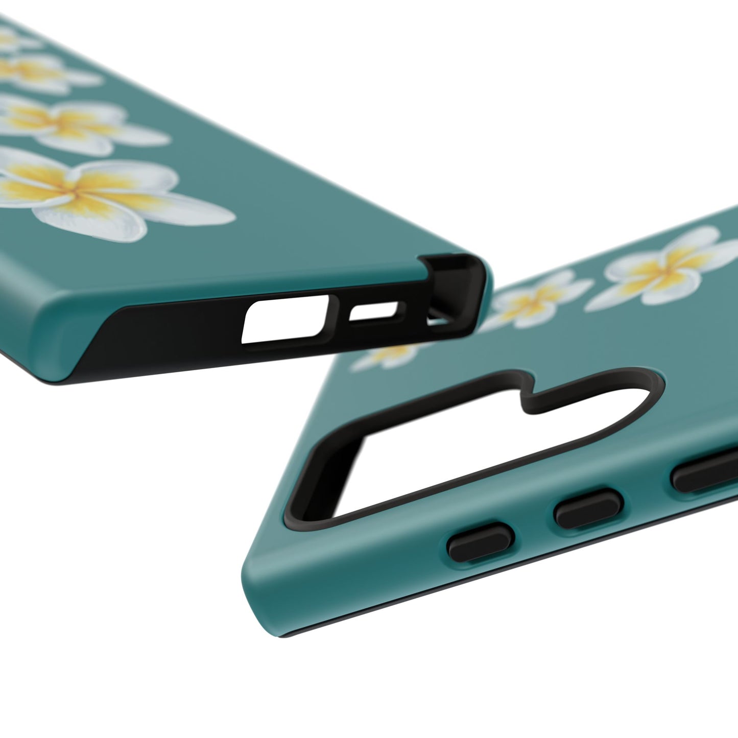 Flower Me Teal Durable Phone Case