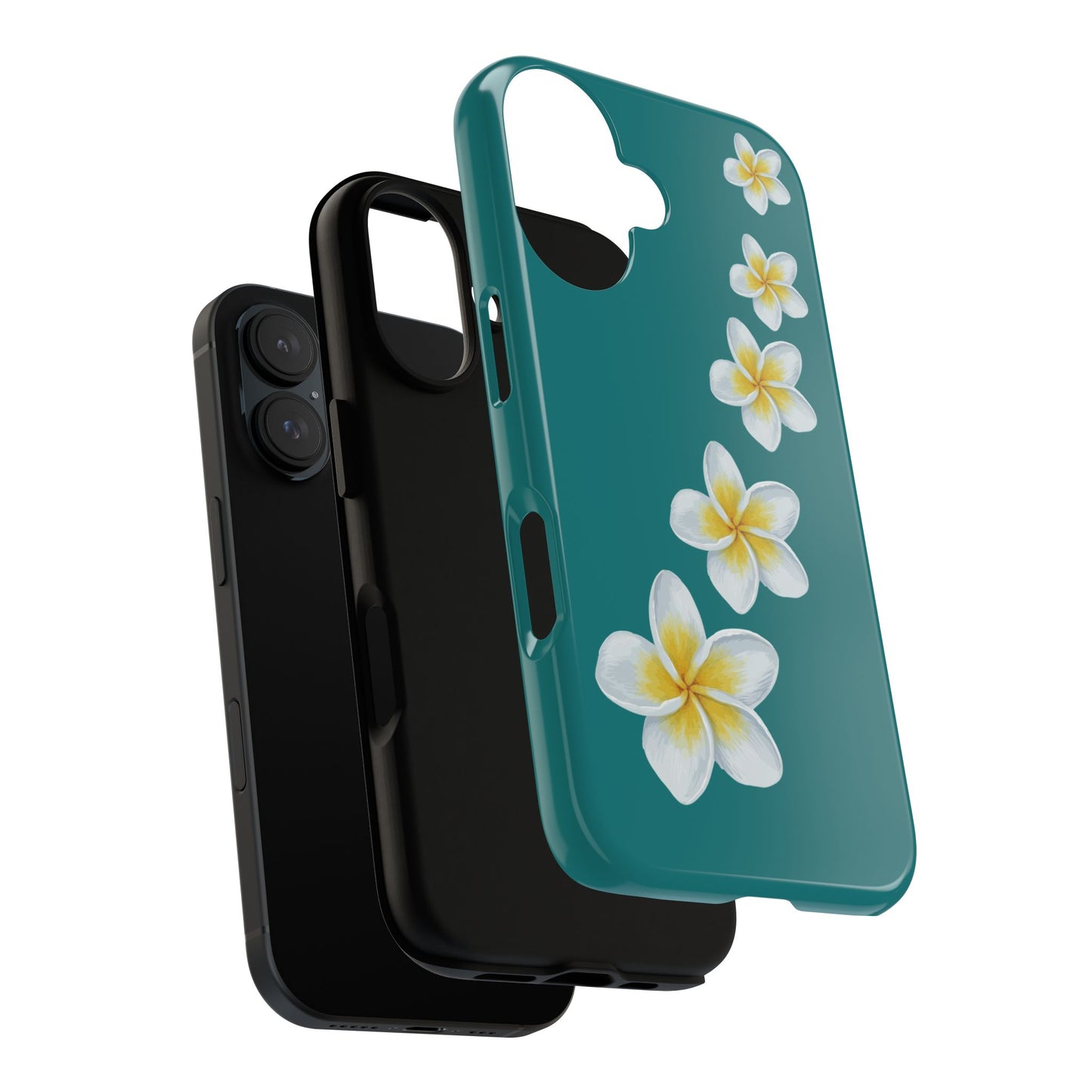 Flower Me Teal Durable Phone Case
