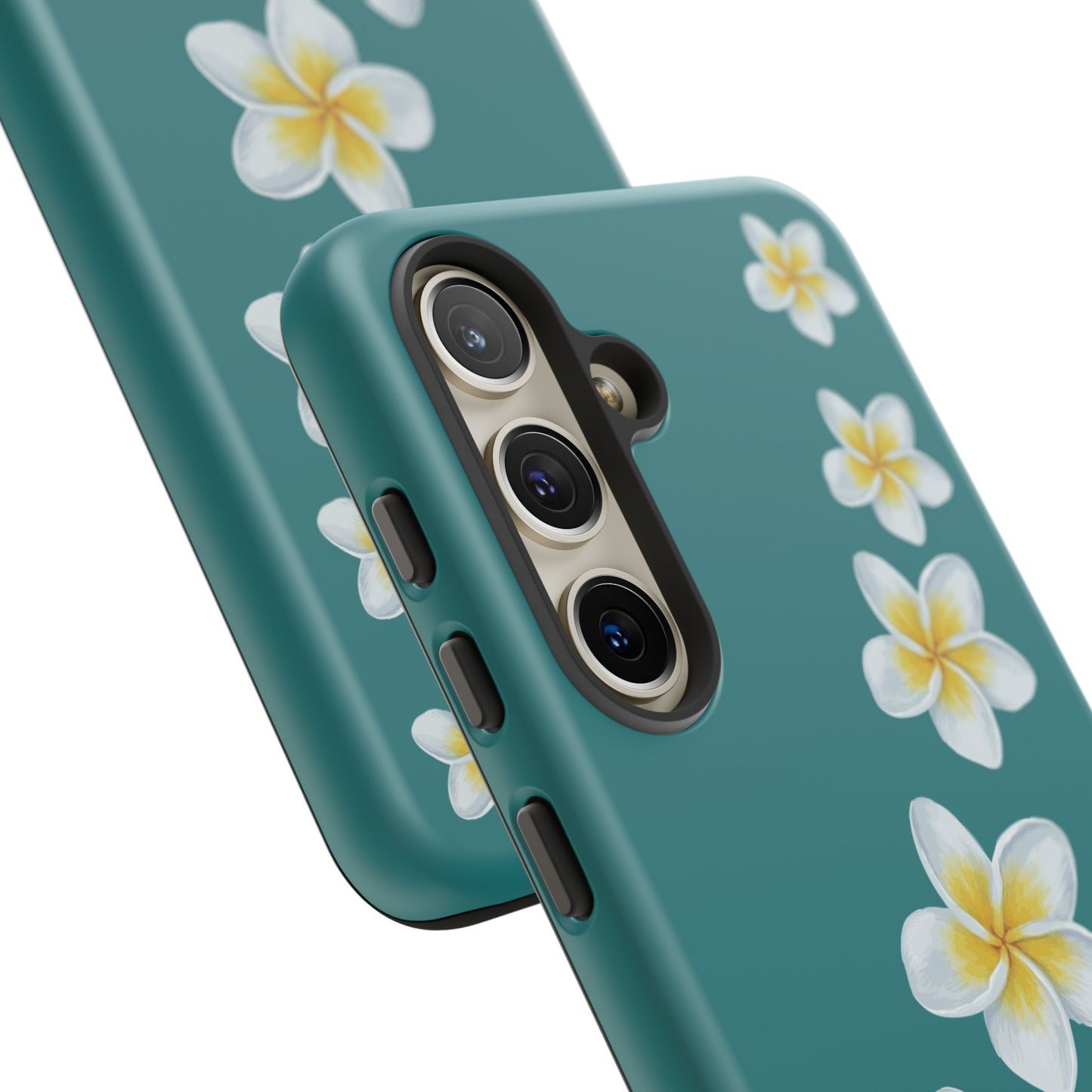 Flower Me Teal Durable Phone Case